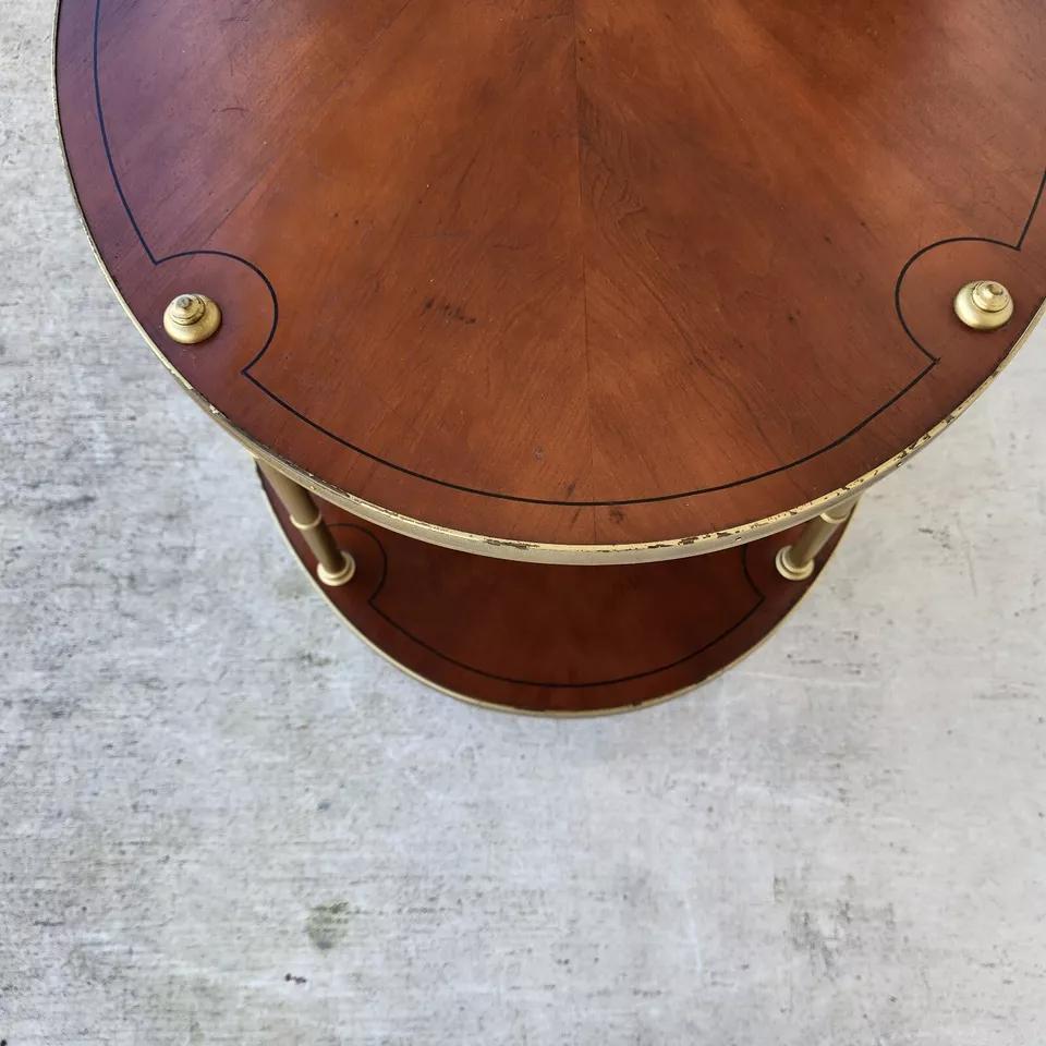 Mid Century Table 2 Tier Hollywood Regency For Sale 9