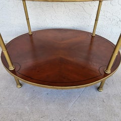 Mid Century Table 2 Tier Hollywood Regency