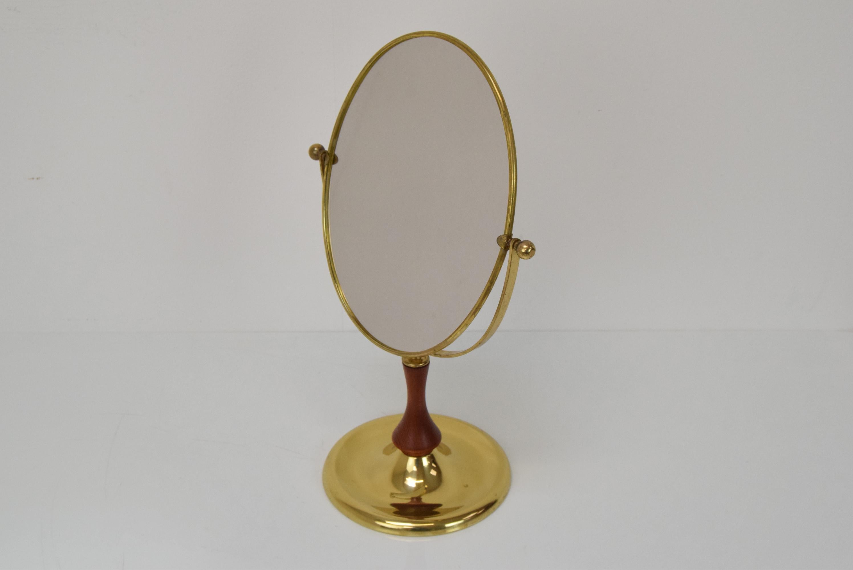 Czech Midcentury Table Adjustable Mirror, 1960s For Sale
