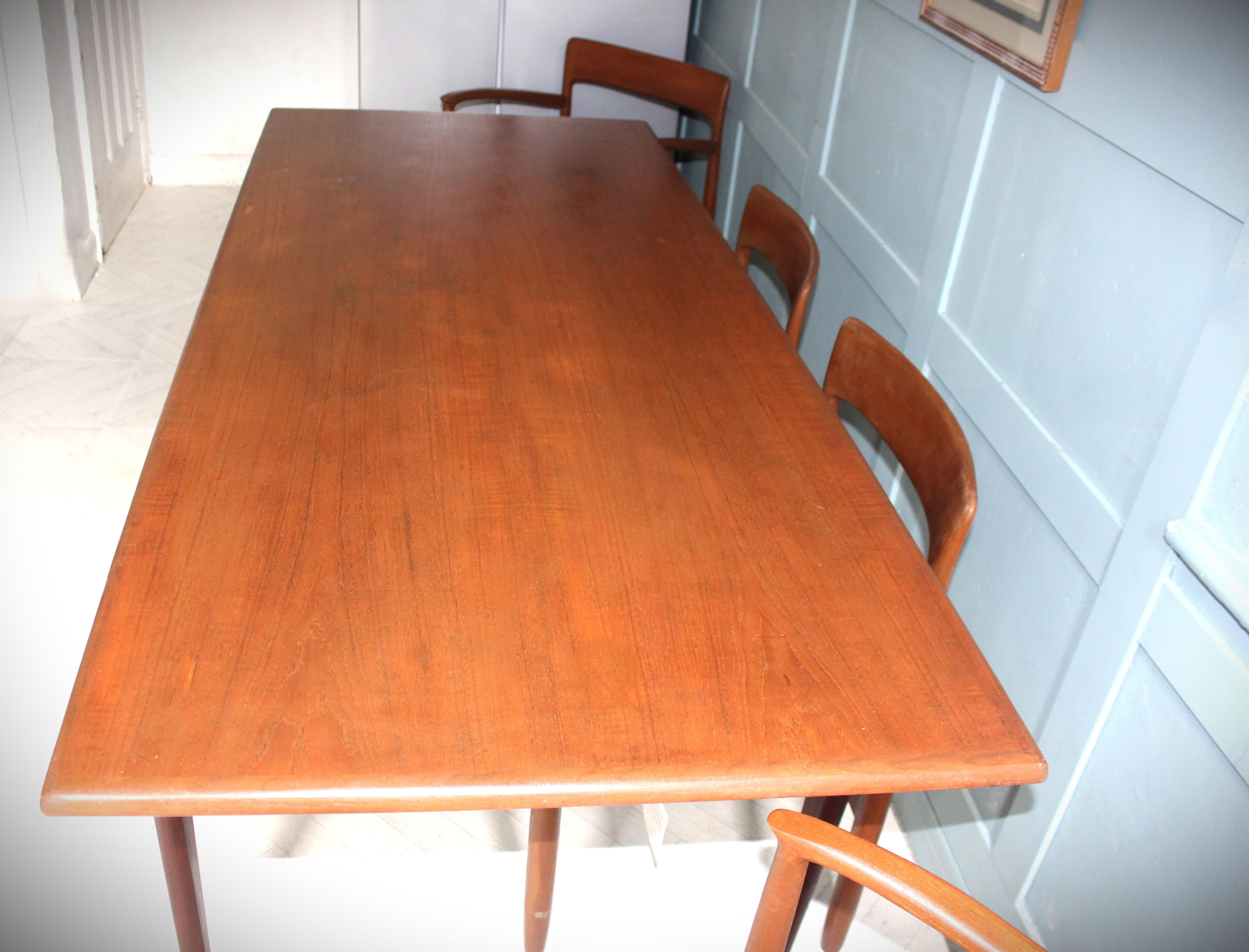 Mid Century Teak Dining Set For Sale 11