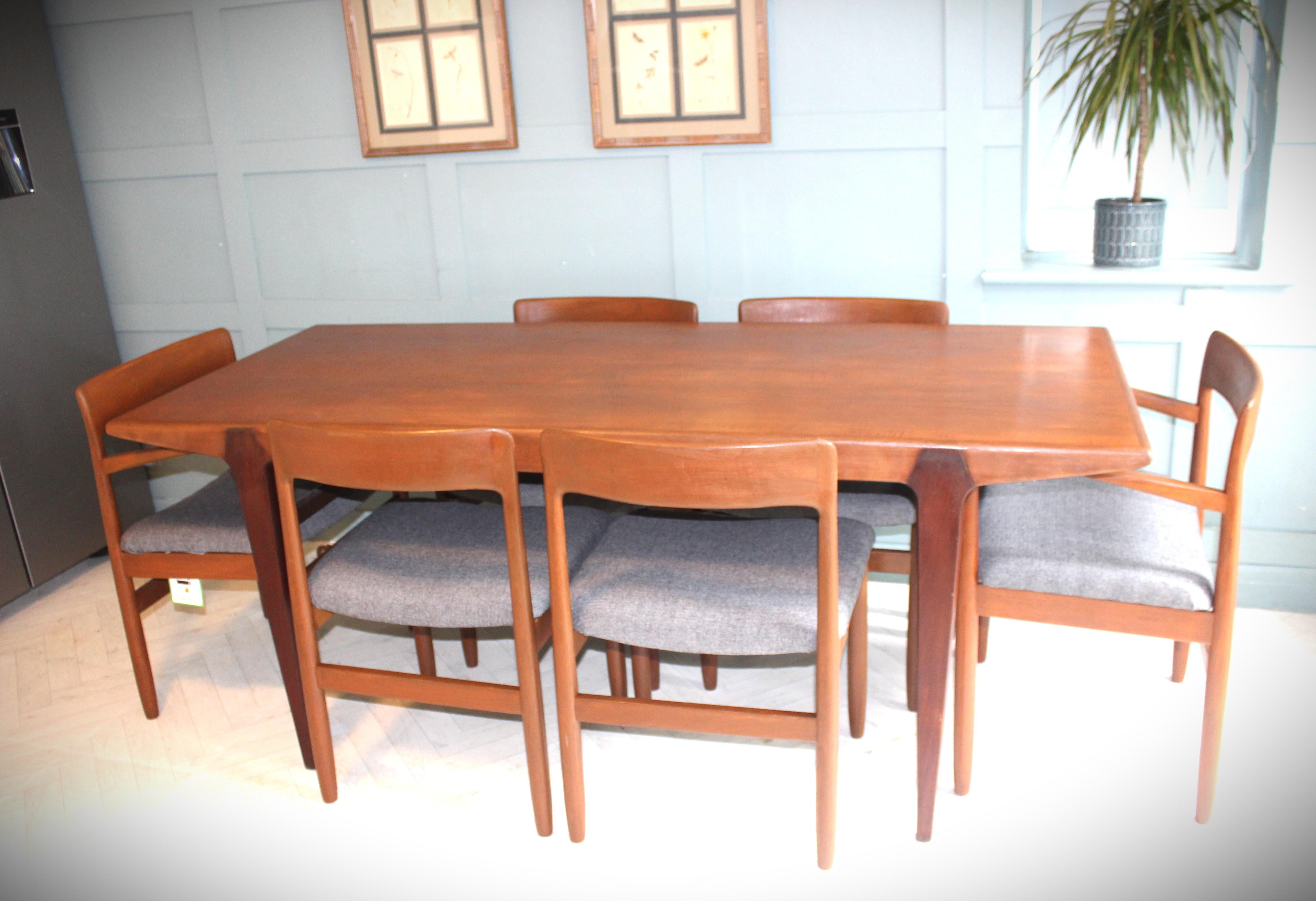 Mid-Century Modern Mid Century Teak Dining Set For Sale