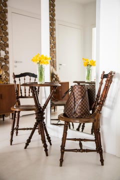 Midcentury Table and Set of 2 Chairs, Europe, 1960s