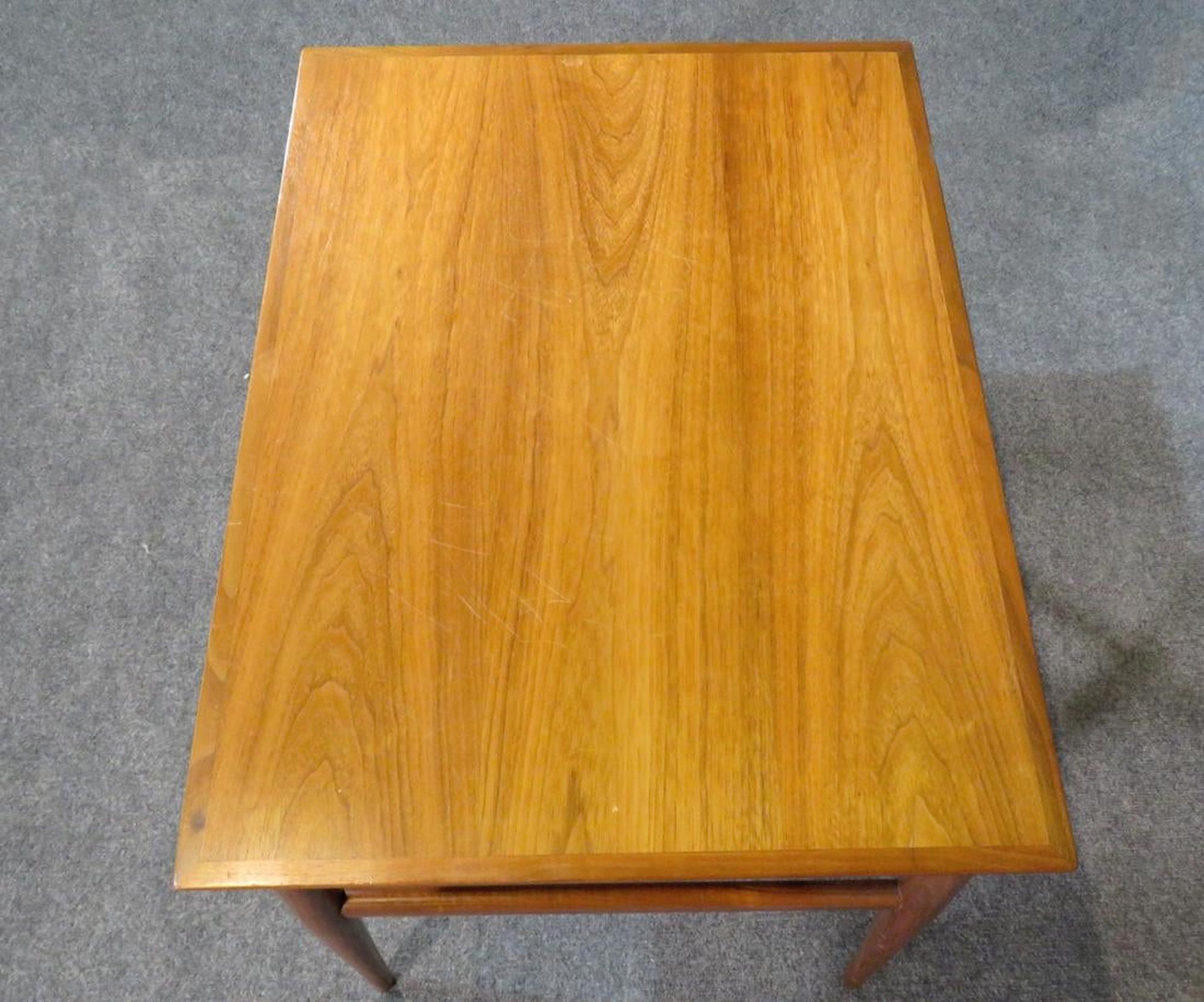 Walnut Midcentury Table by Heritage For Sale