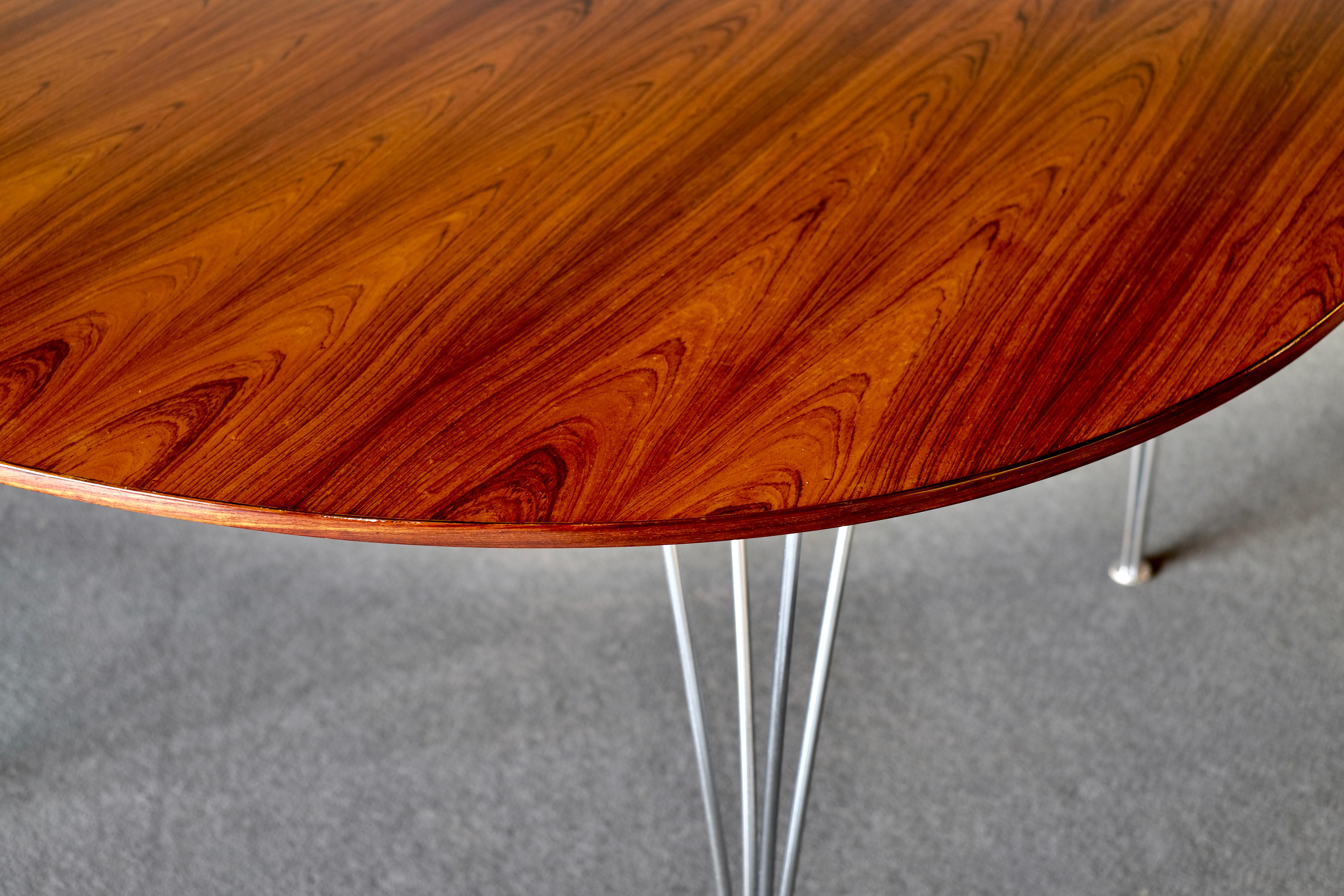 Mid-Century Modern Midcentury Table by Piet Hein and Bruno Mathsson in Brazilian Rosewood For Sale