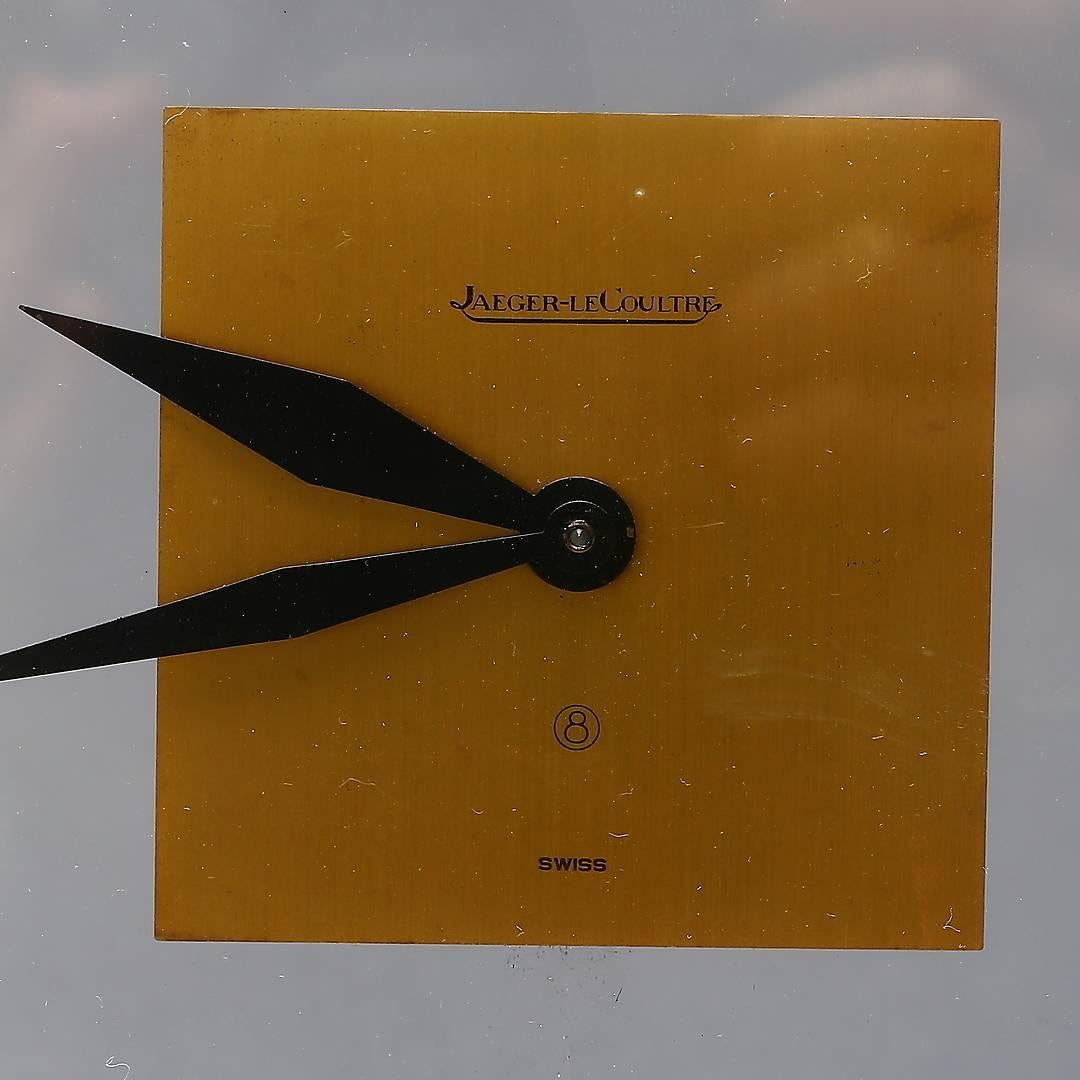 Horloge de table du milieu du siècle dernier par Jaeger-LeCoultre, Suisse Excellent état - En vente à Vienna, AT