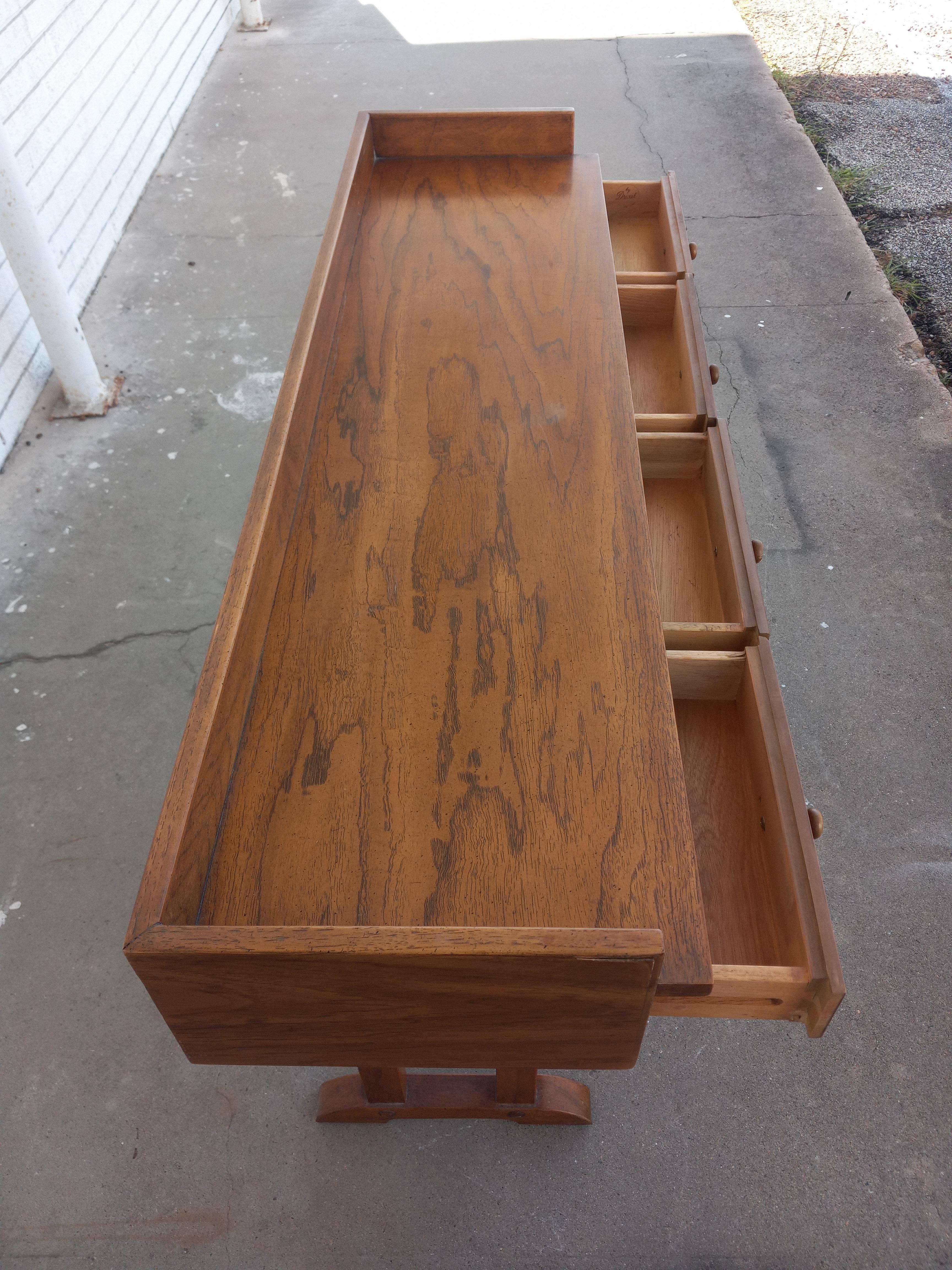 20th Century Mid Century Table Desk Console For Sale