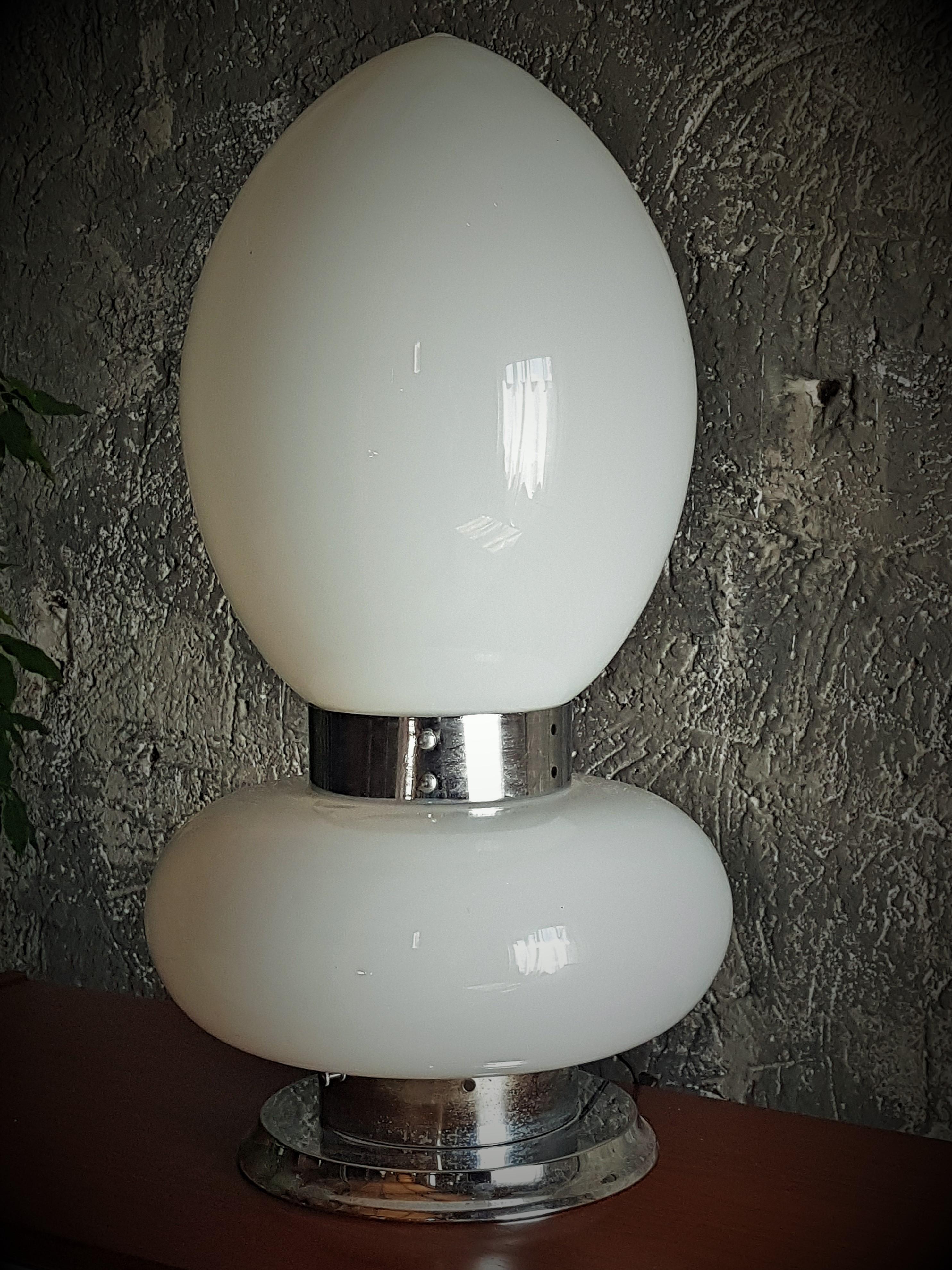 Mid-Century Table Floor Lamp Lip Stick by Mazzega, Italy, 1968 For Sale 3