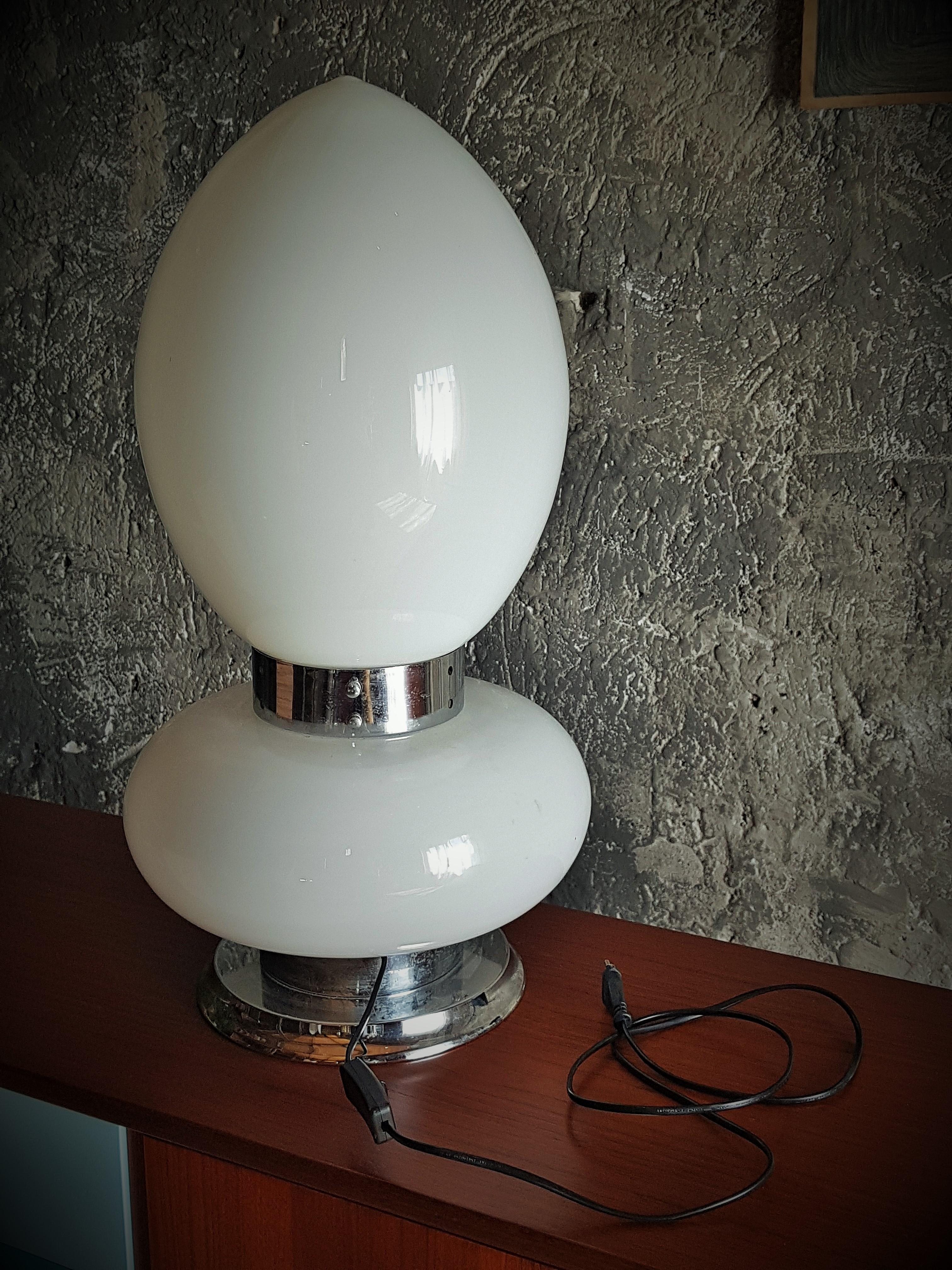 Mid-Century Table Floor Lamp Lip Stick by Mazzega, Italy, 1968 For Sale 9