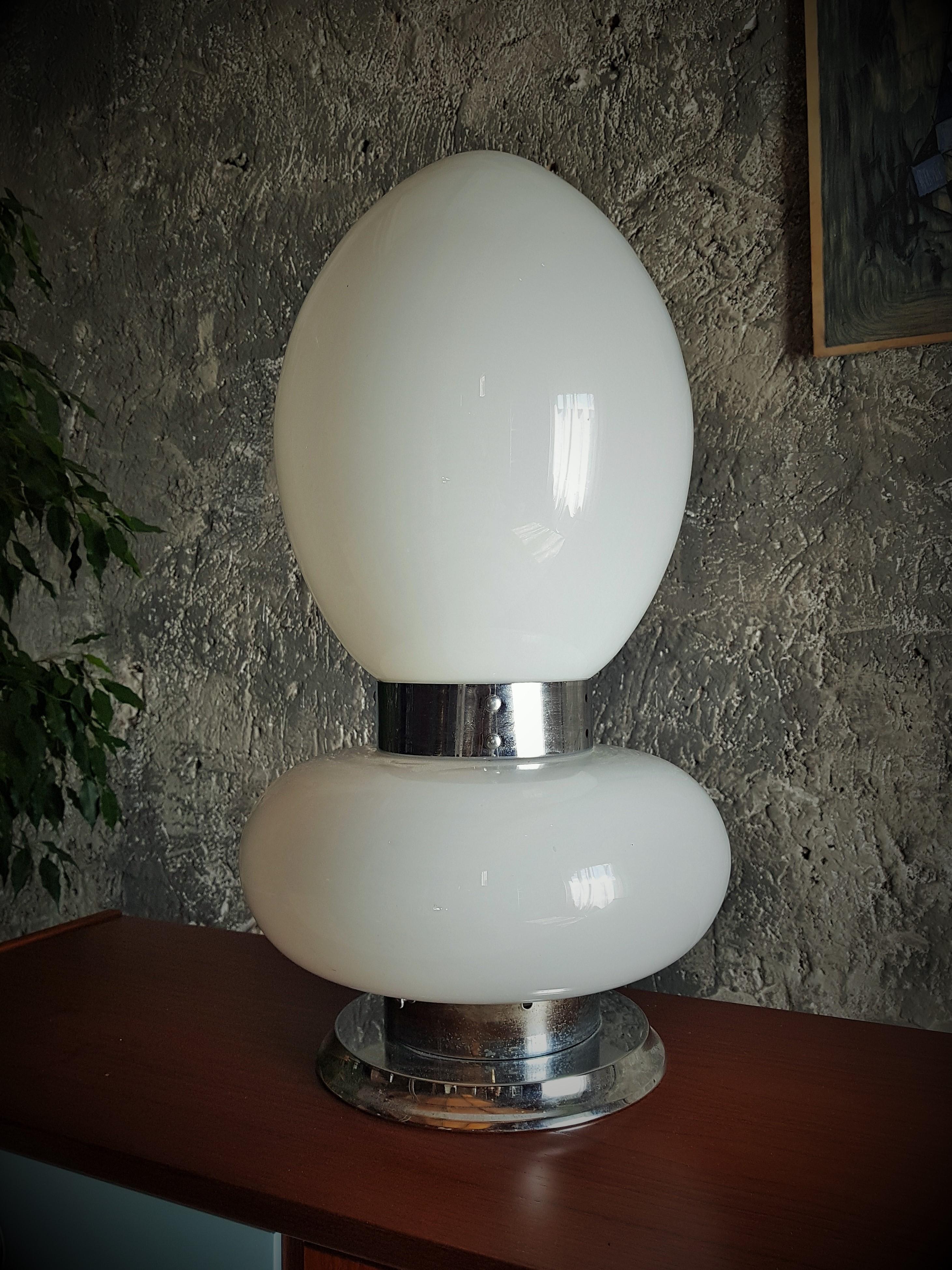 Mid-Century Table Floor Lamp Lip Stick by Mazzega, Italy, 1968 For Sale 10