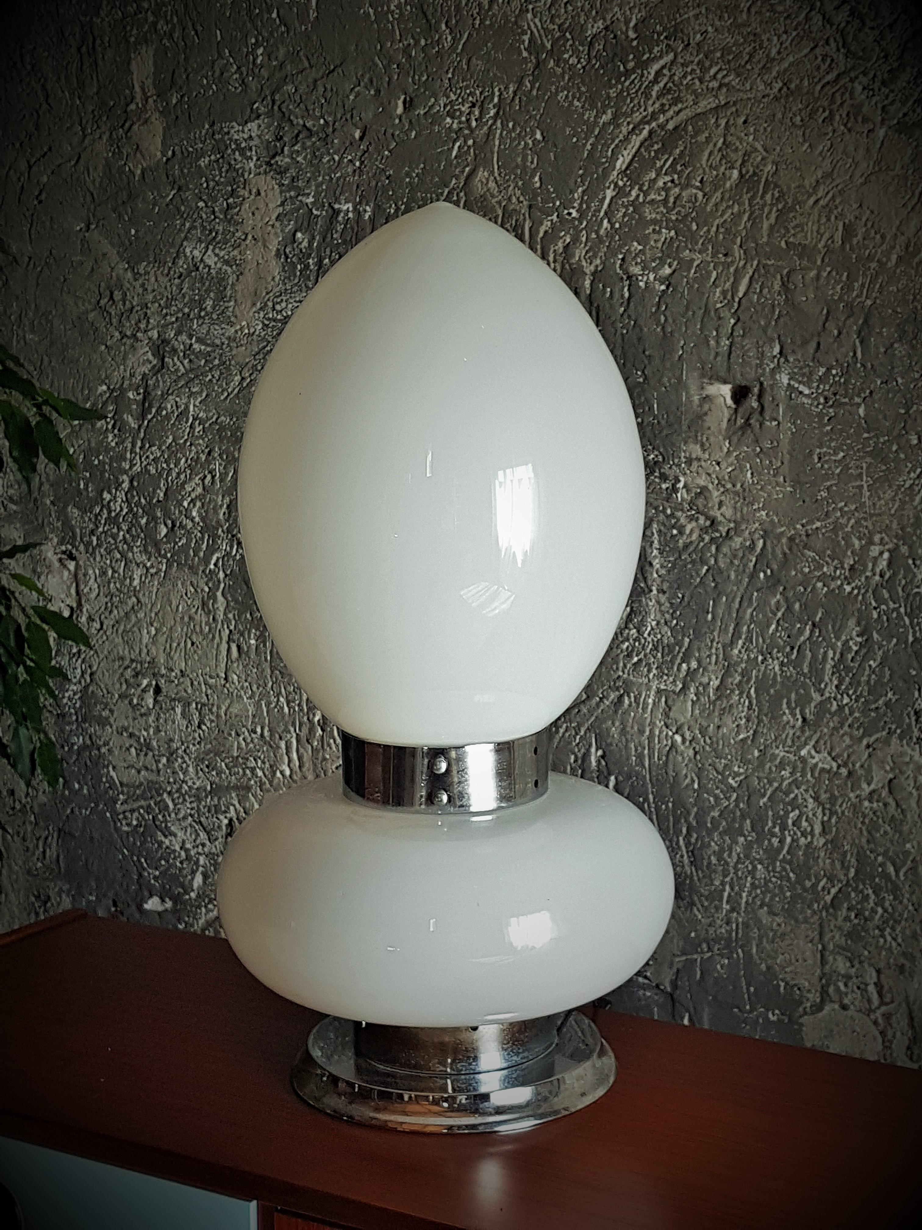 Mid-Century Table Floor Lamp Lip Stick by Mazzega, Italy, 1968 For Sale 2