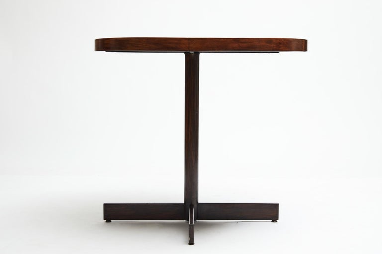 Brazilian Modern Cocktail Table in Hardwood and White top by