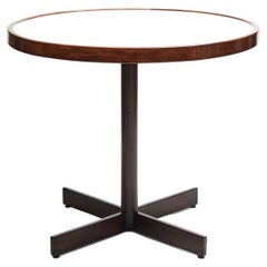 Mid-Century Table in Wood & White Top by Jorge Zalszupin for L'atelier, Brazil