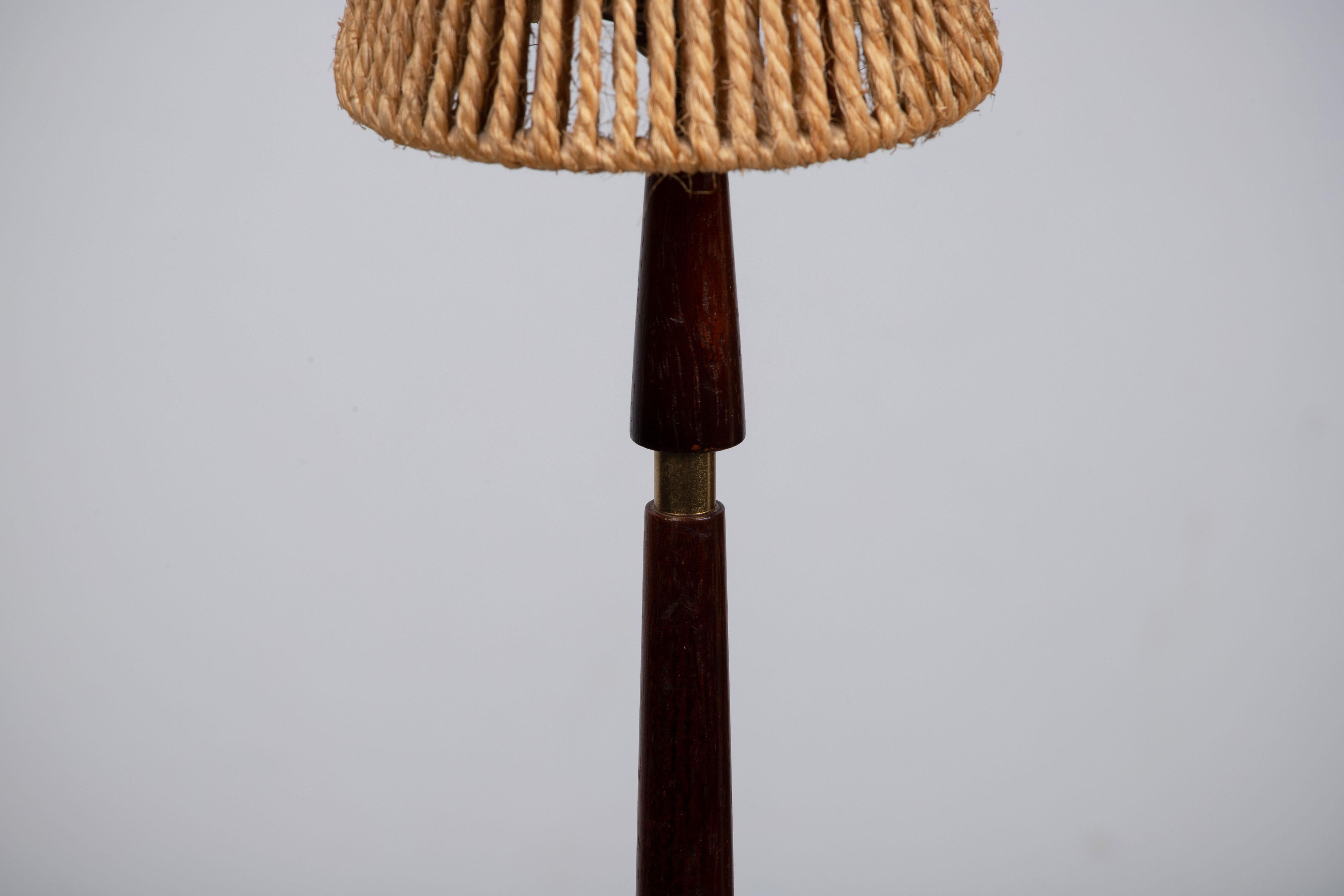 Rope Mid-Century Table Lamp, 1960, Denmark For Sale