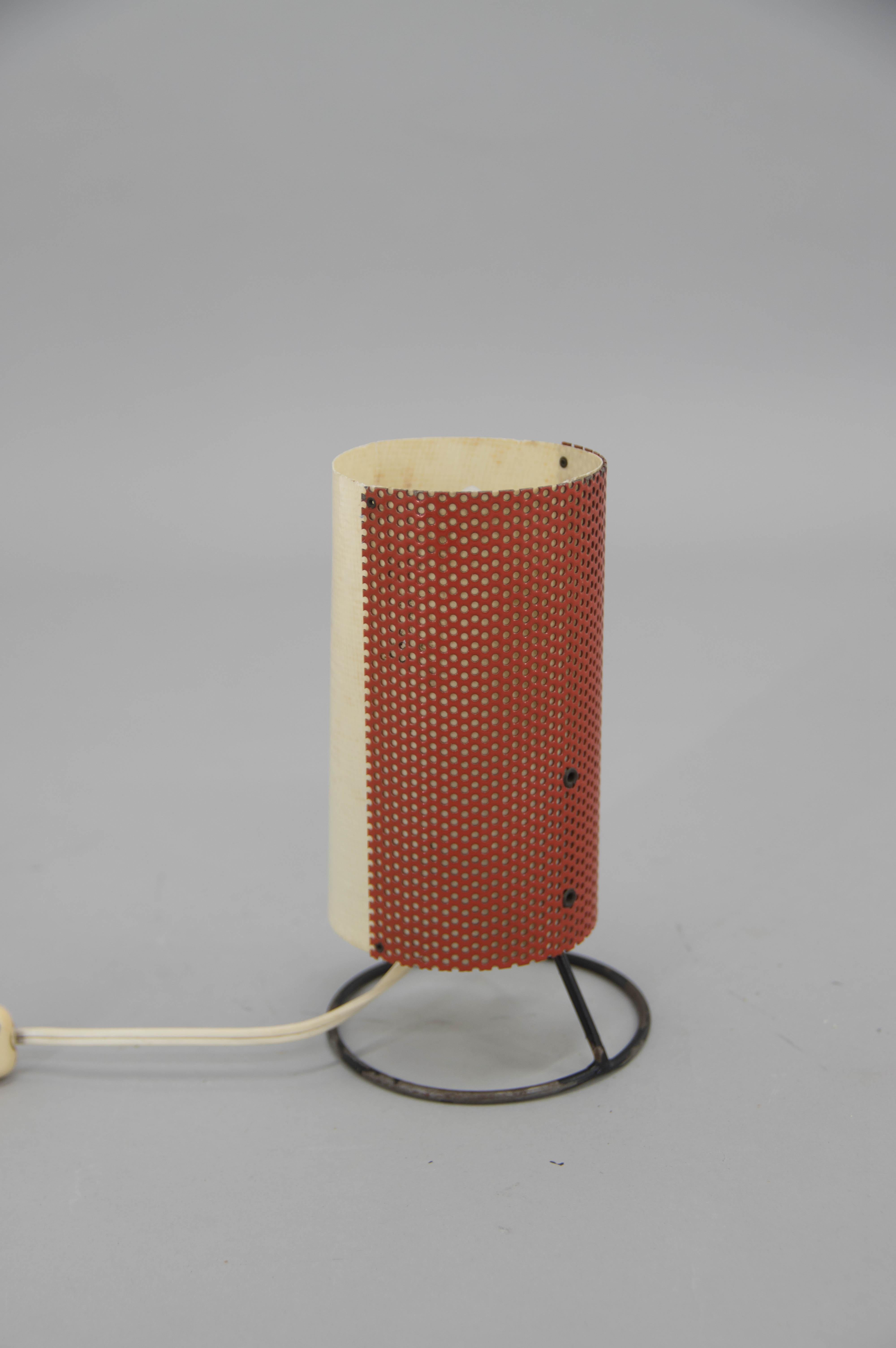 Metal Mid-Century Table Lamp, 1960s For Sale