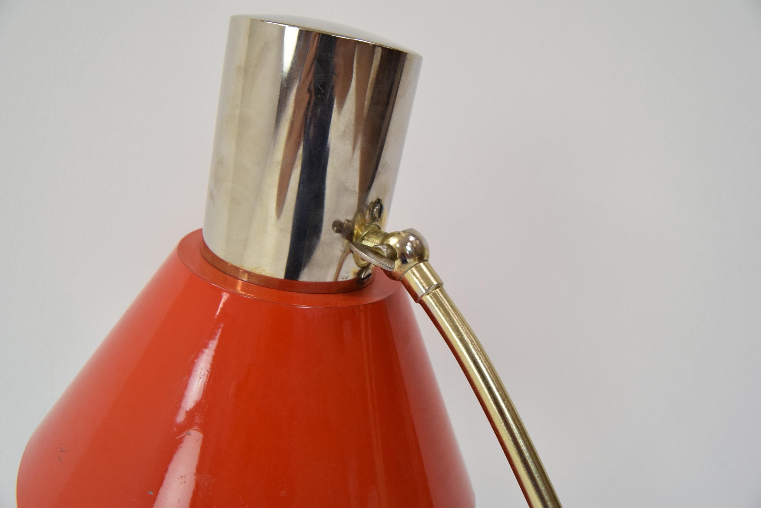 Metal Mid-Century Table Lamp, 1970´s For Sale
