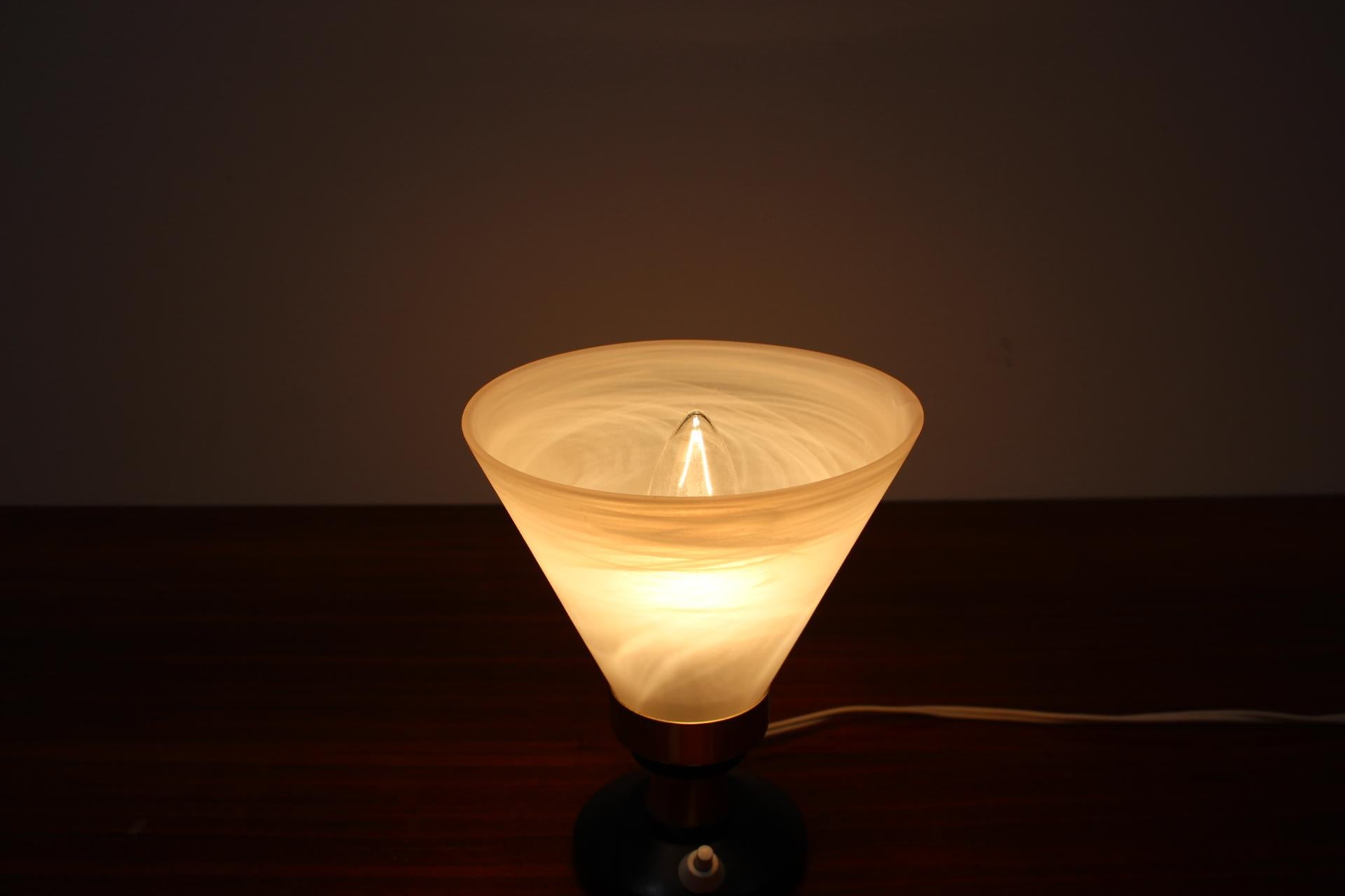 Metal Mid-Century Table Lamp, 1970's For Sale