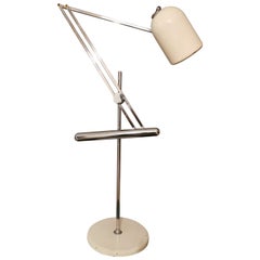Mid Century Table Lamp Adjustable by Goffredo Reggiani in Chromed Metal, 1960s