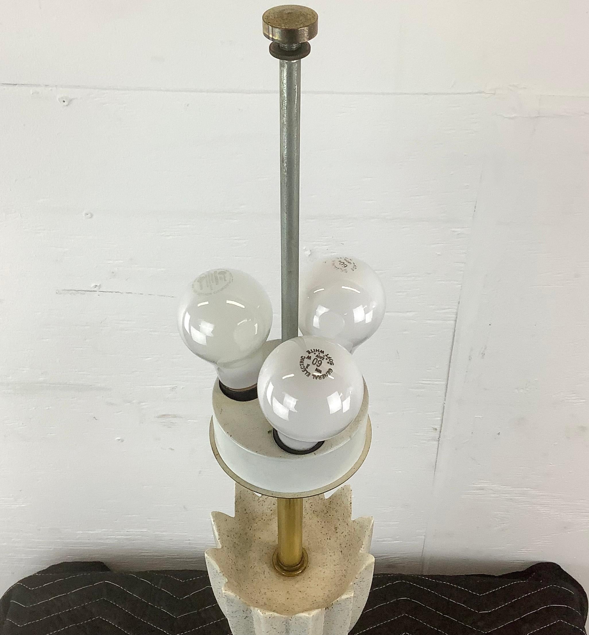 Ceramic Mid-Century Table Lamp attr. Gerald Thurston for Lightolier  For Sale