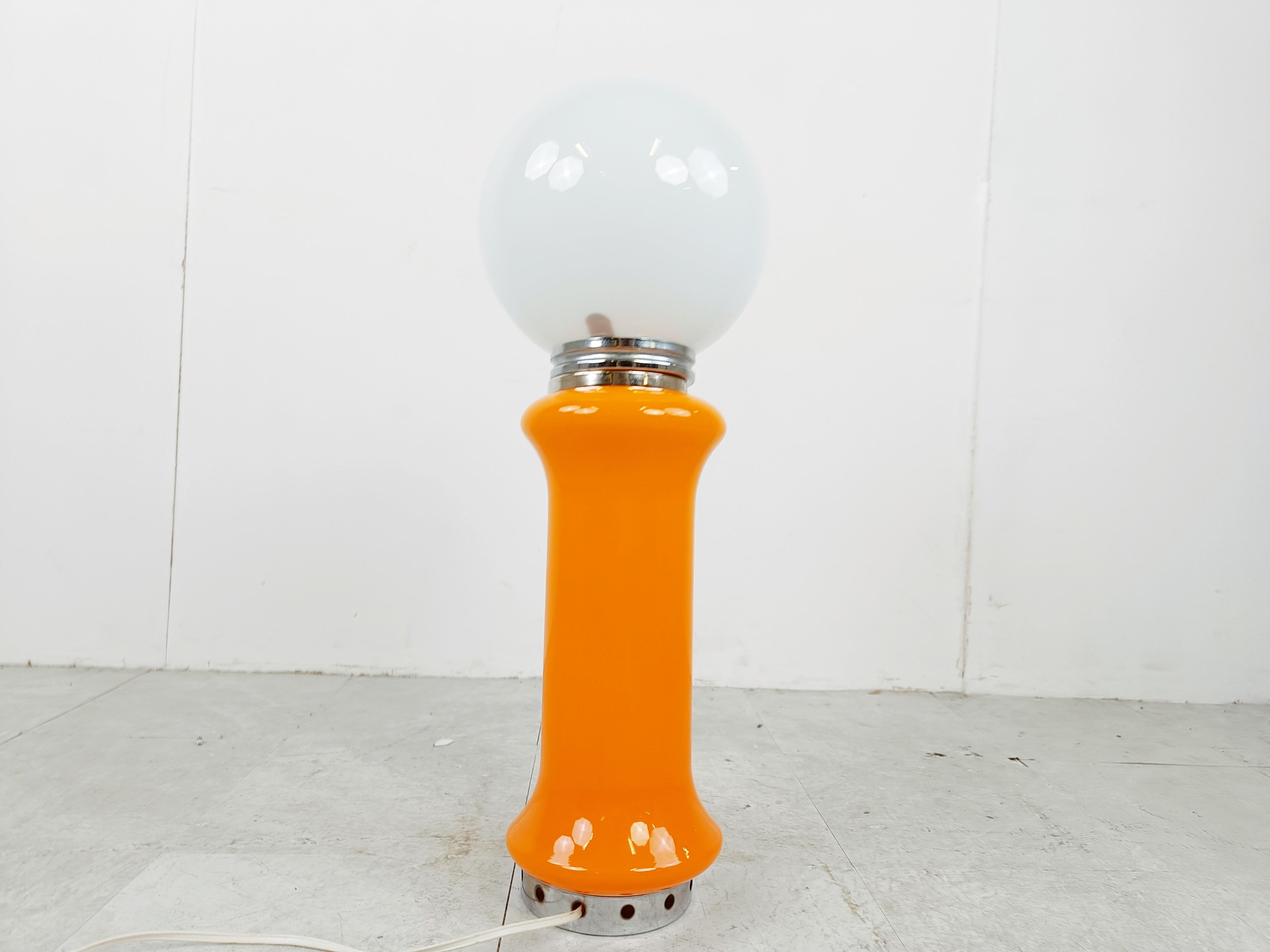 Mid century table lamp by Carlo Nason for Mazzega, 1960s  In Good Condition For Sale In HEVERLEE, BE