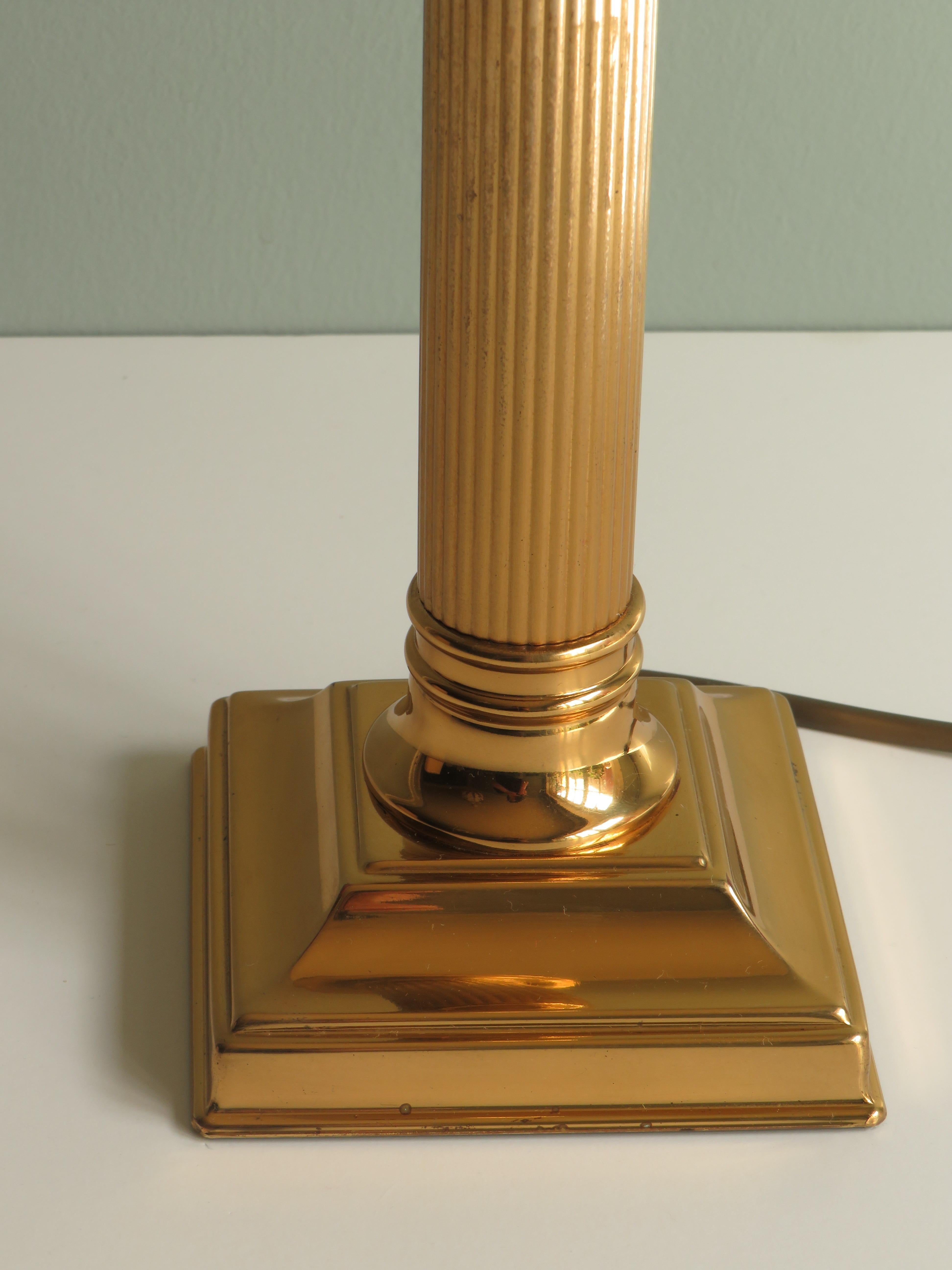 Brass Mid-Century Table Lamp by Deknudt Lighting, Belgium, 1970s For Sale