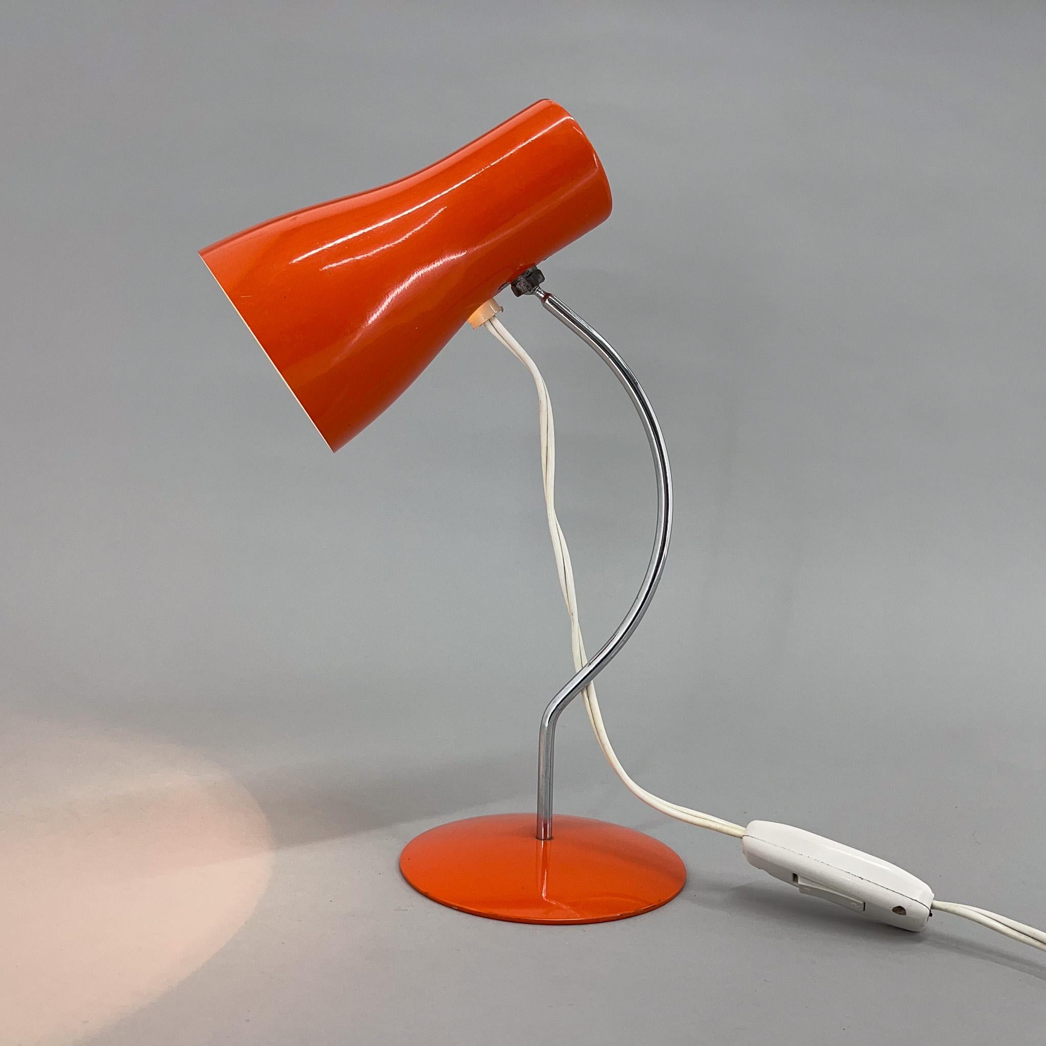 Mid-Century Modern Mid-century Table Lamp by Designer Josef Hurka, Czechoslovakia, 1970s For Sale