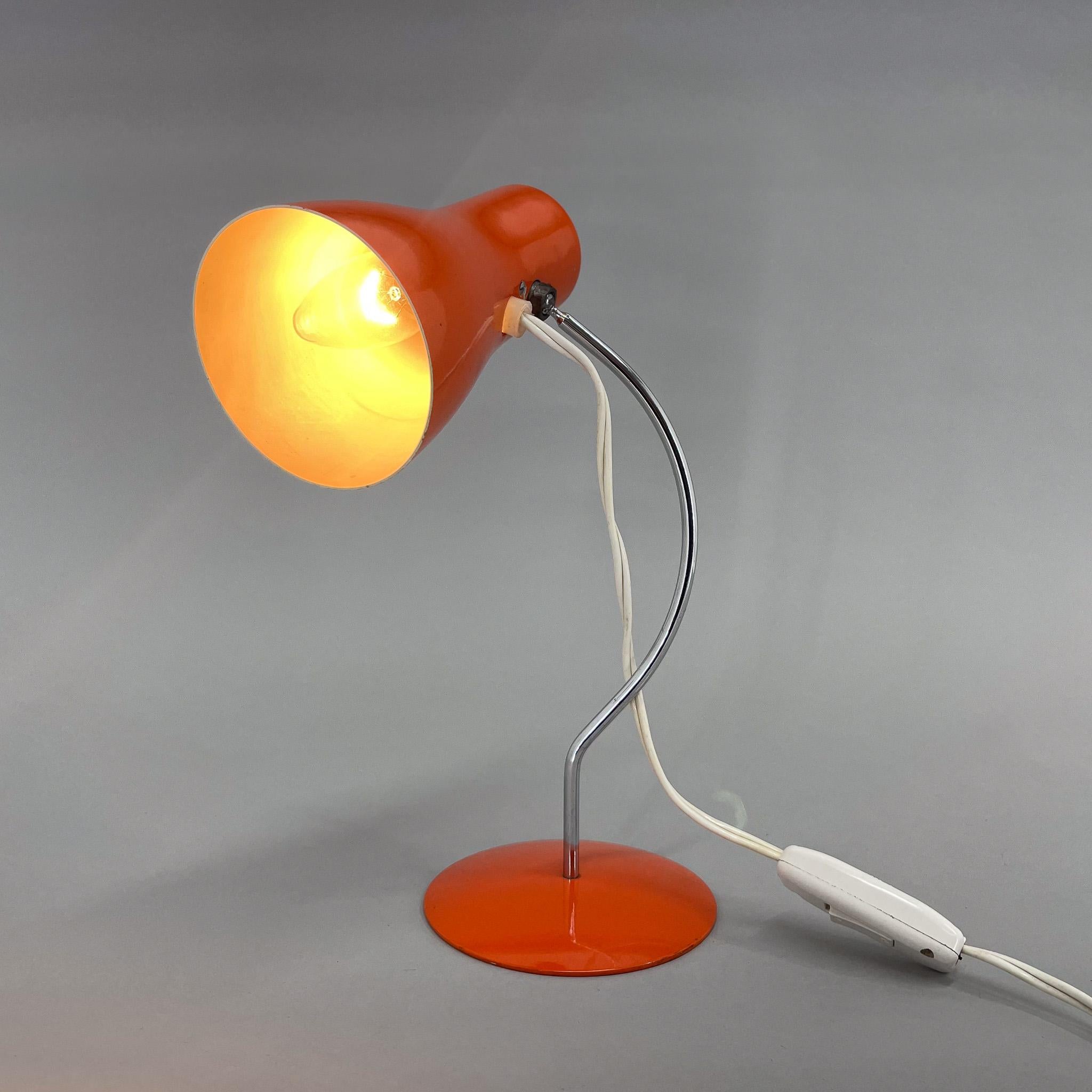 20th Century Mid-century Table Lamp by Designer Josef Hurka, Czechoslovakia, 1970s For Sale