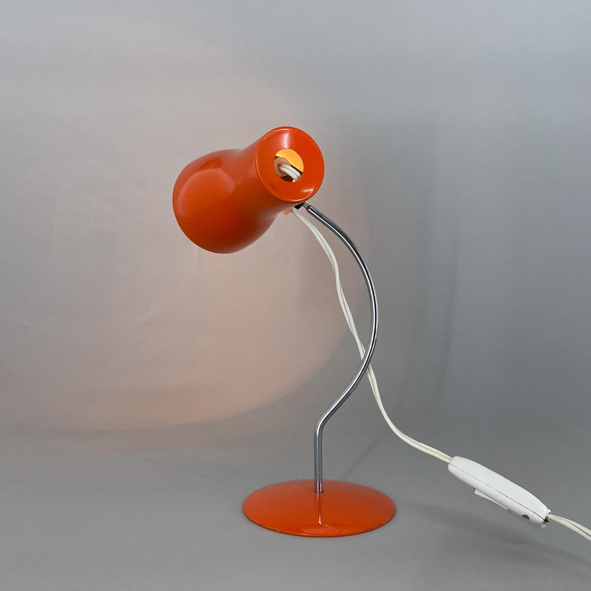 Mid-century Table Lamp by Designer Josef Hurka, Czechoslovakia, 1970s For Sale 1