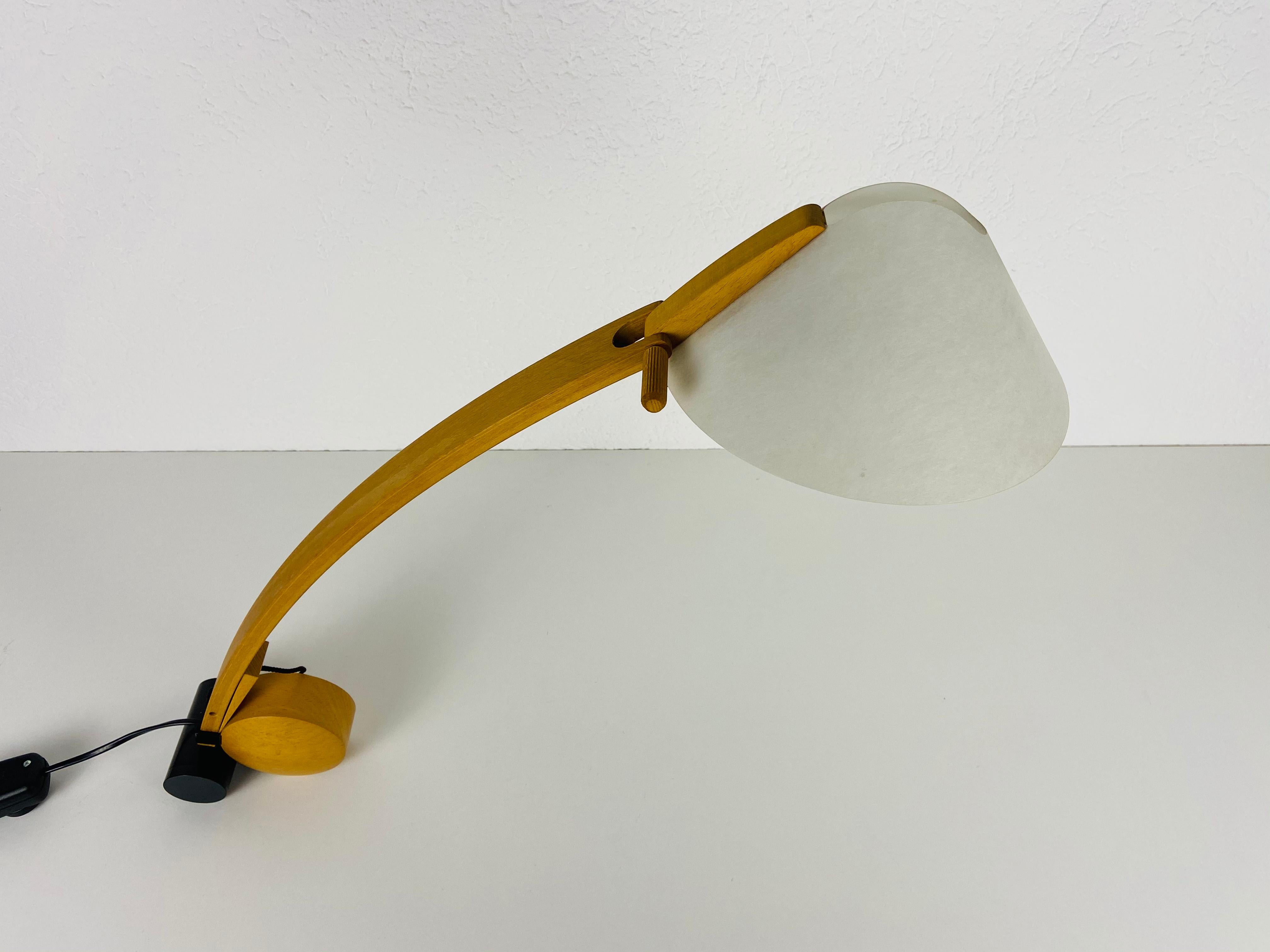 Textile Mid-Century Table Lamp by Domus, 1960s