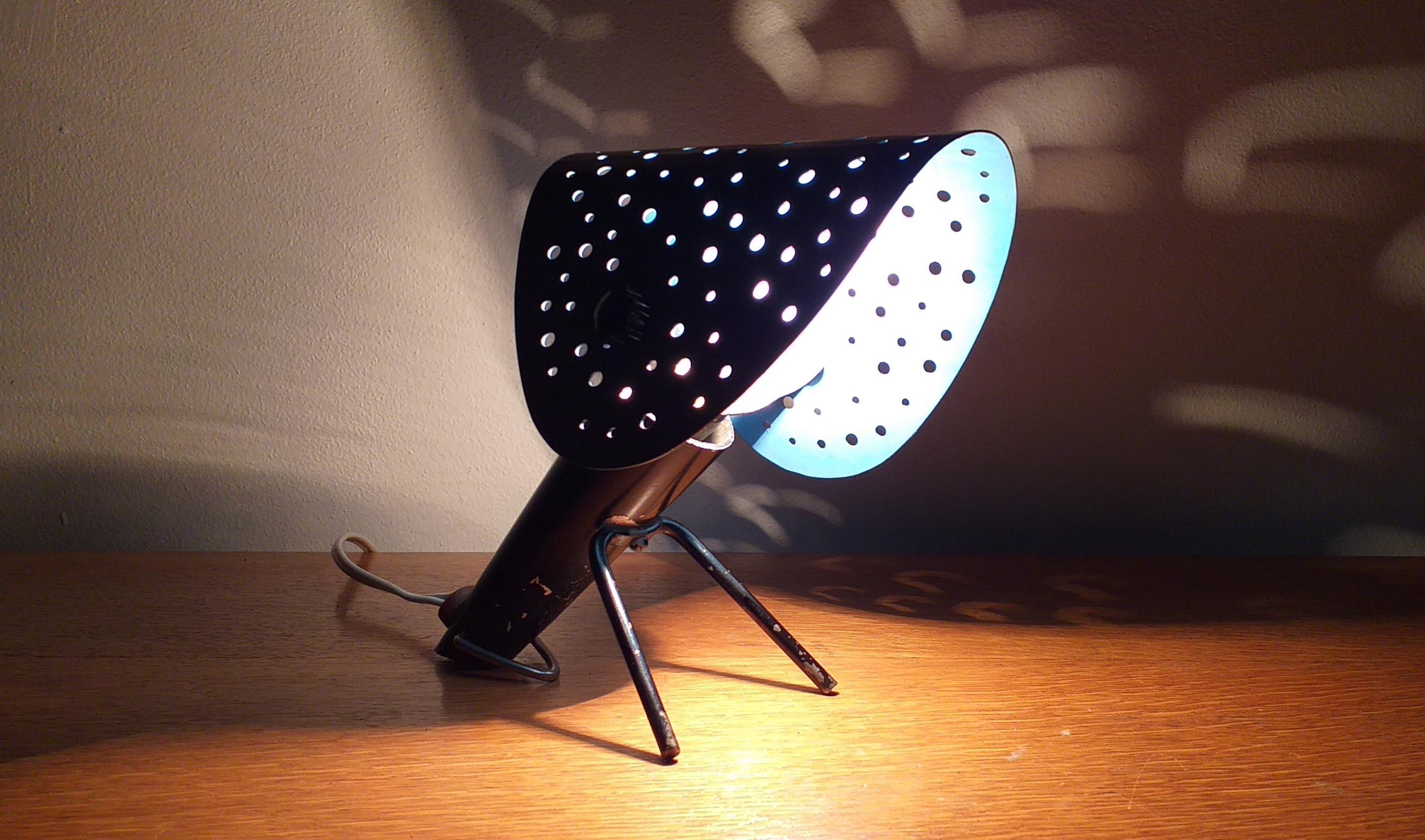 Lacquered Midcentury Table Lamp by Ernst Igl for Hillebrand, 1950s For Sale