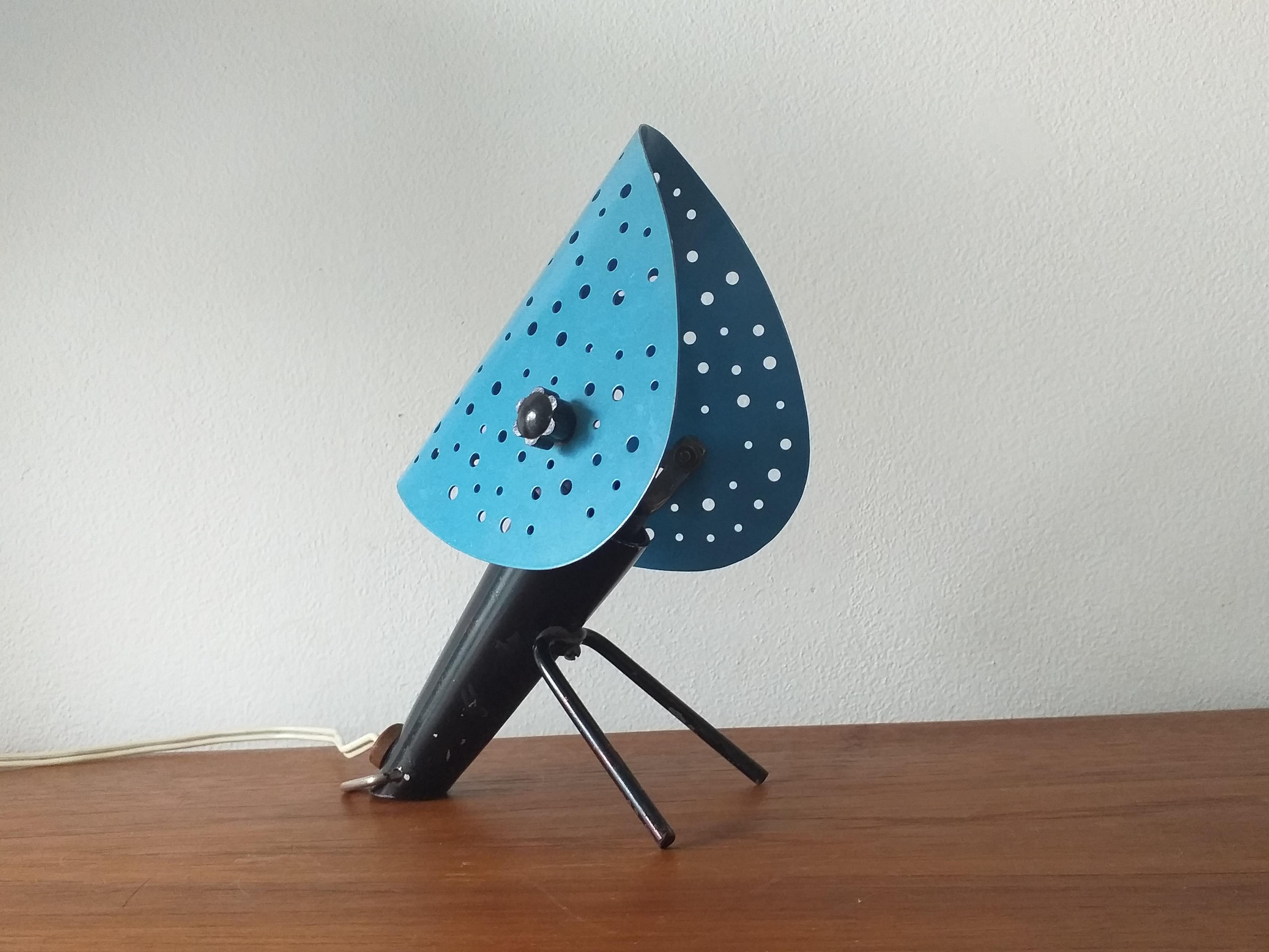 Metal Midcentury Table Lamp by Ernst Igl for Hillebrand, 1950s For Sale