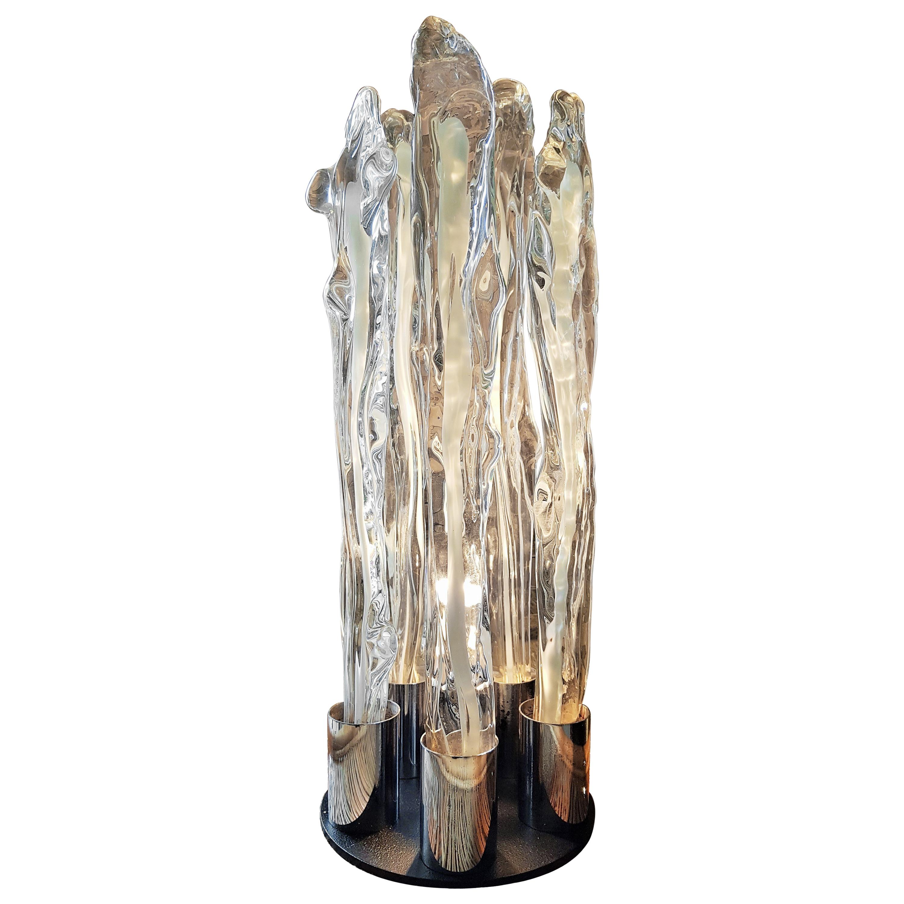 Mid-Century Table Lamp by Ettore Fantasia and Gino Poli for Sothis Murano