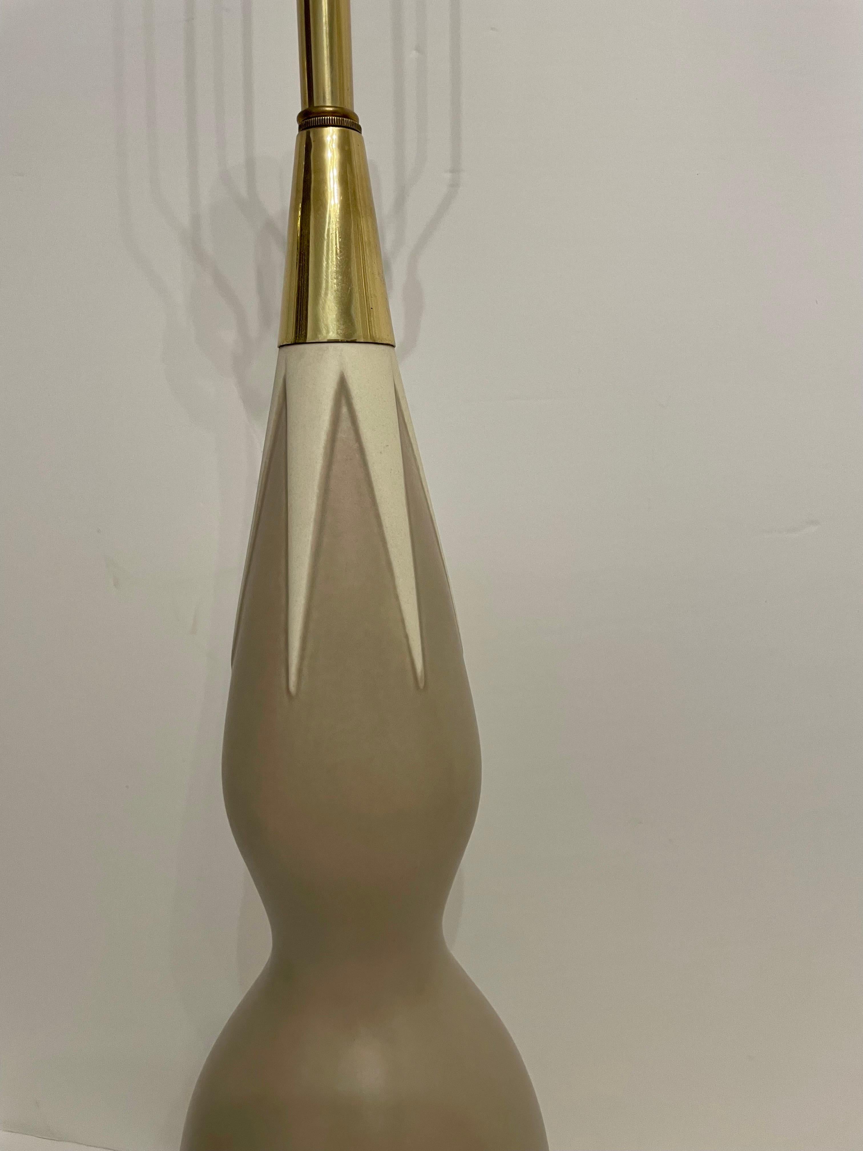 Mid Century Table Lamp by Gerald Thurston For Sale 1