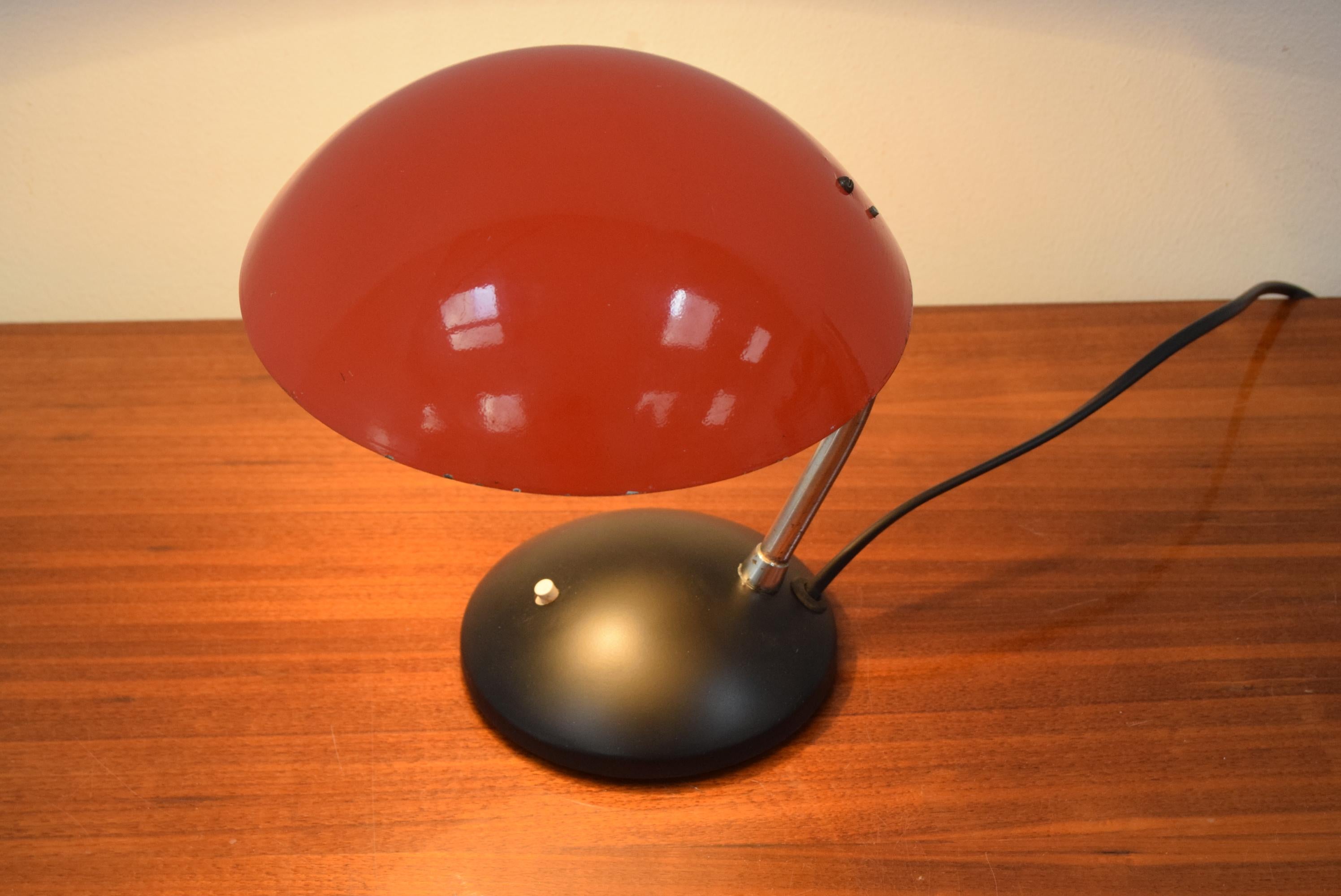 Metal Mid-Century Table Lamp by Josef Hurka for Drukov, 1960's For Sale