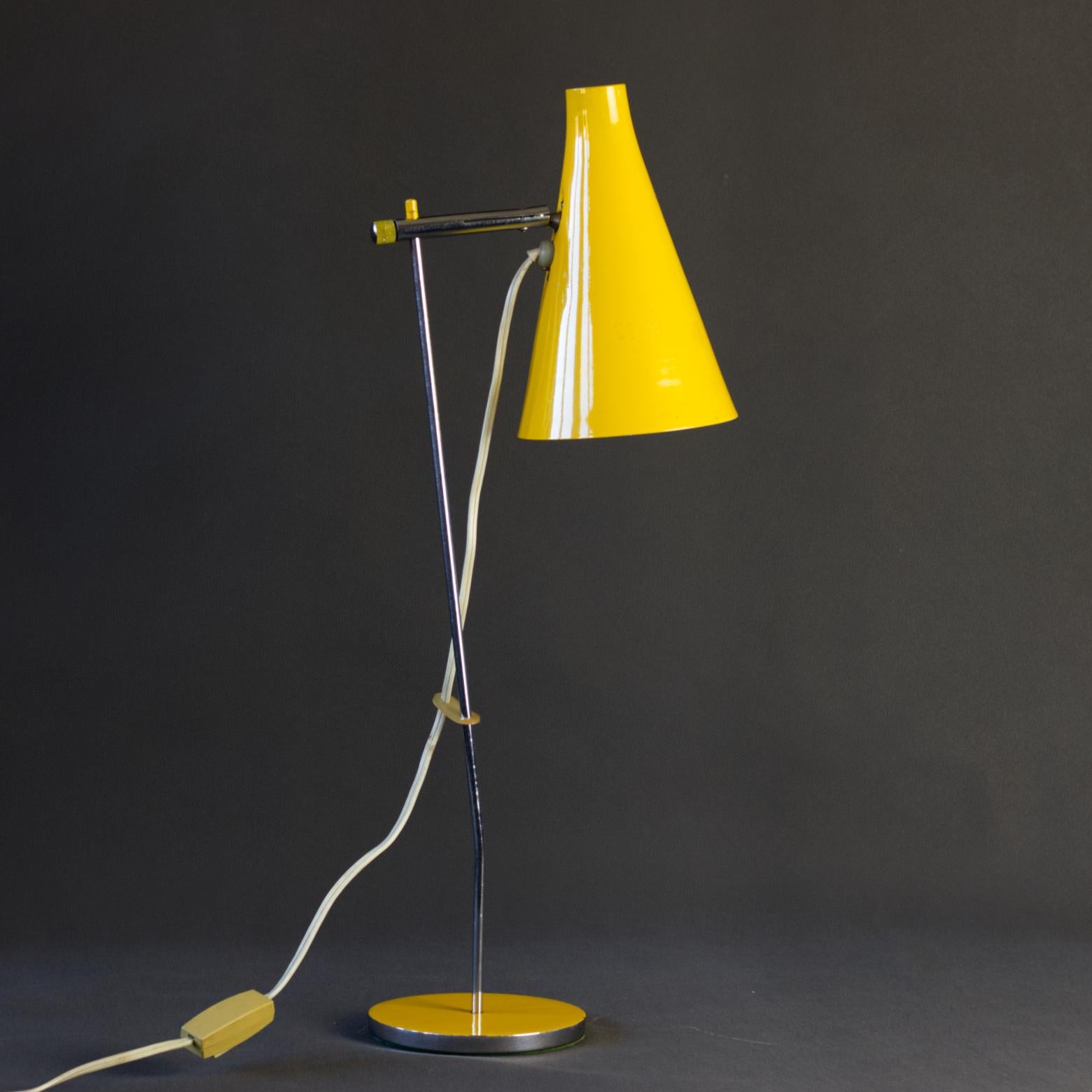 Lampada da tavolo di metà secolo di Josef Hurka per Lidokov Cecoslovacchia, anni '60 in vendita 4