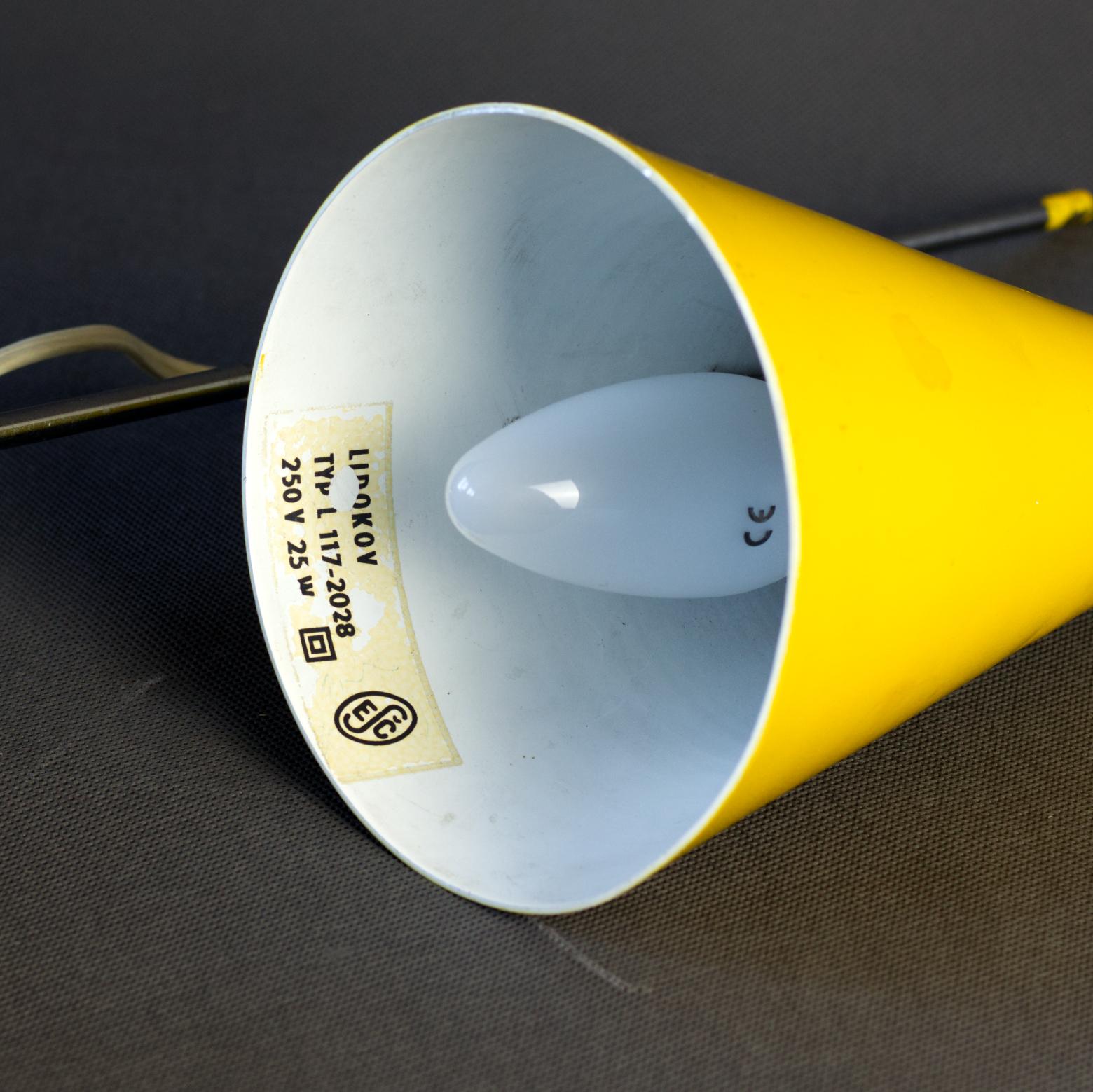 Lampada da tavolo di metà secolo di Josef Hurka per Lidokov Cecoslovacchia, anni '60 in vendita 6