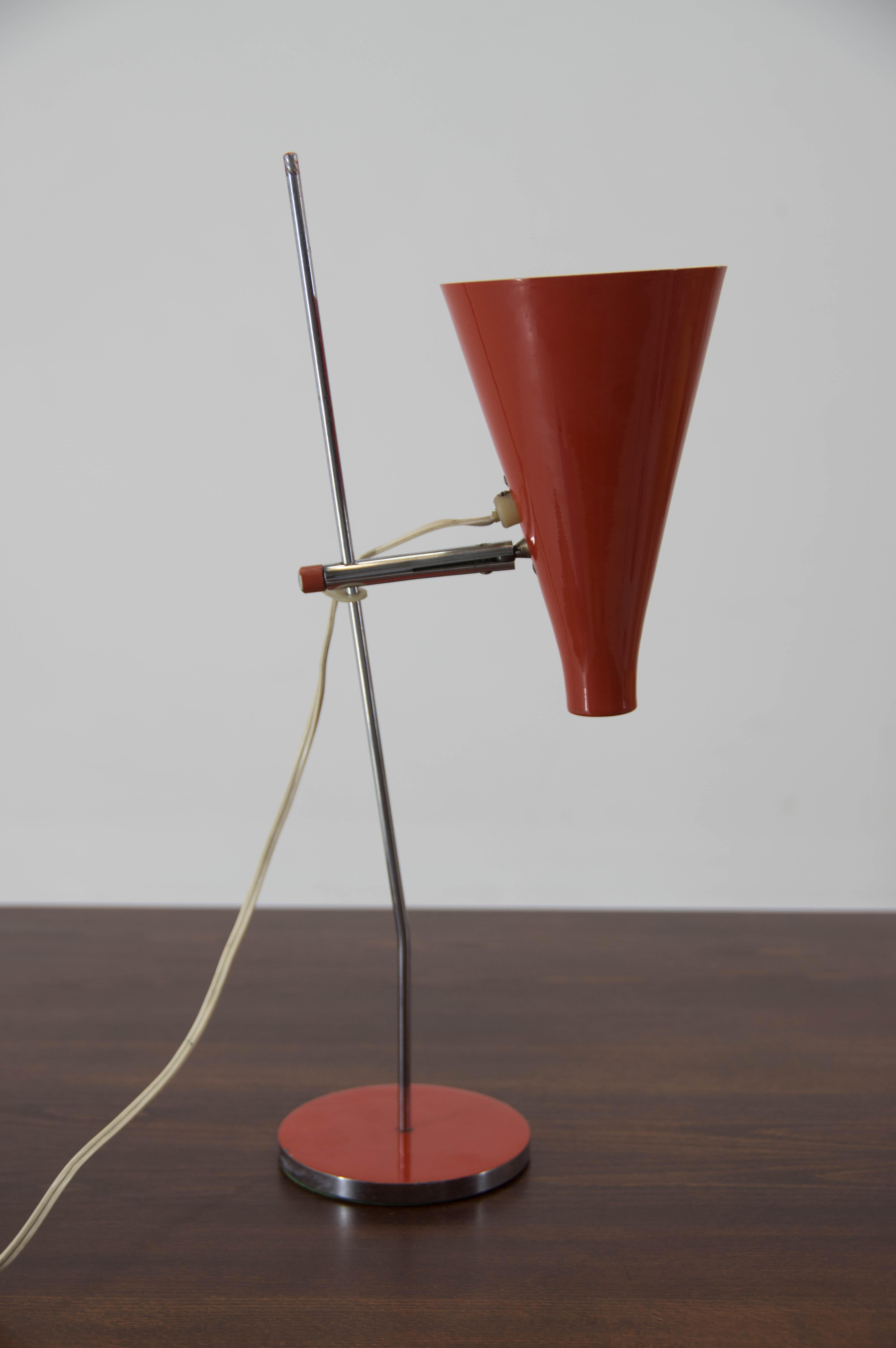 Czech Mid-Century Table Lamp by Josef Hurka for Napako , 1960s