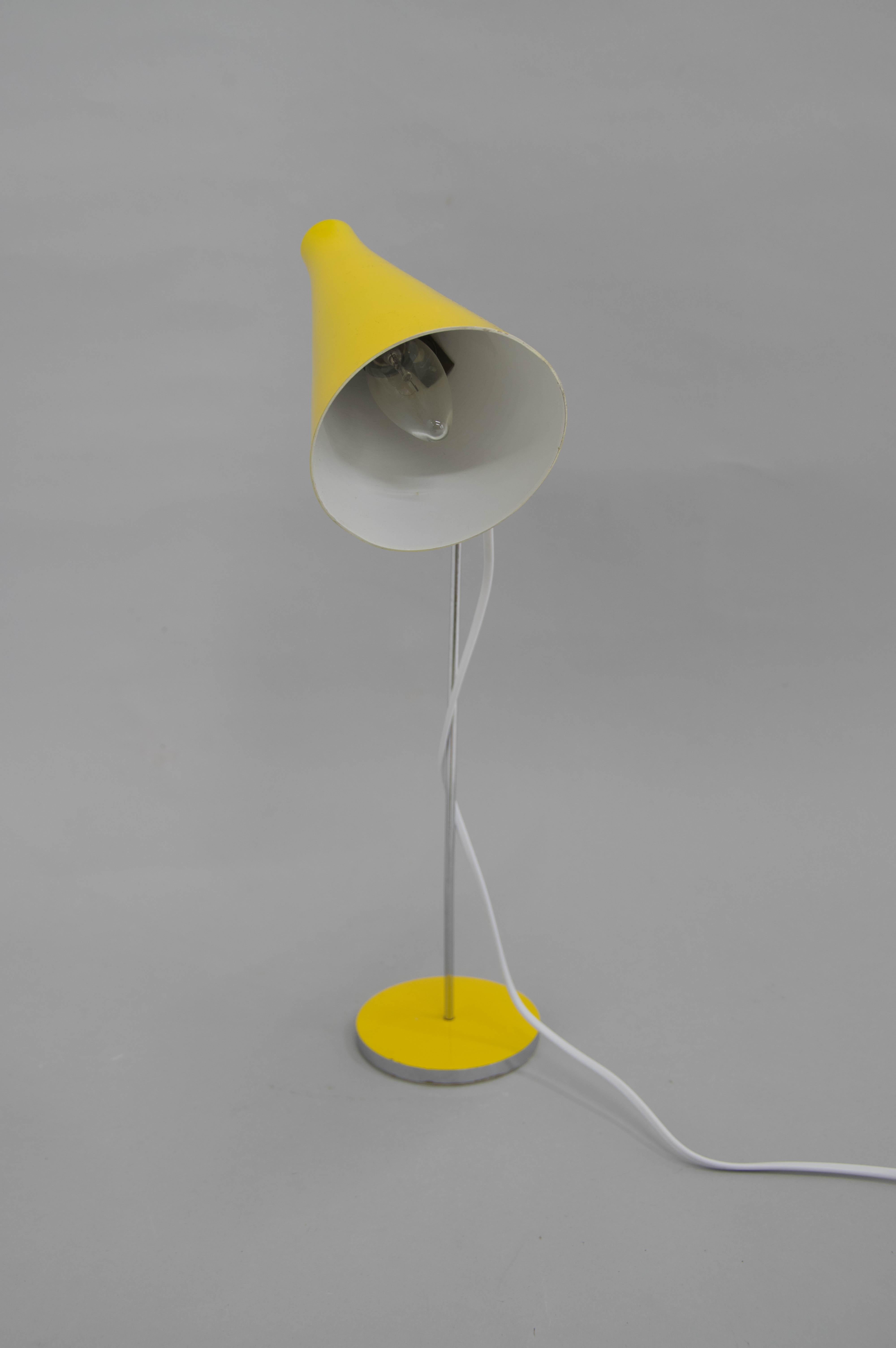 Czech Mid-Century Table Lamp by Josef Hůrka for Napako, 1960's For Sale