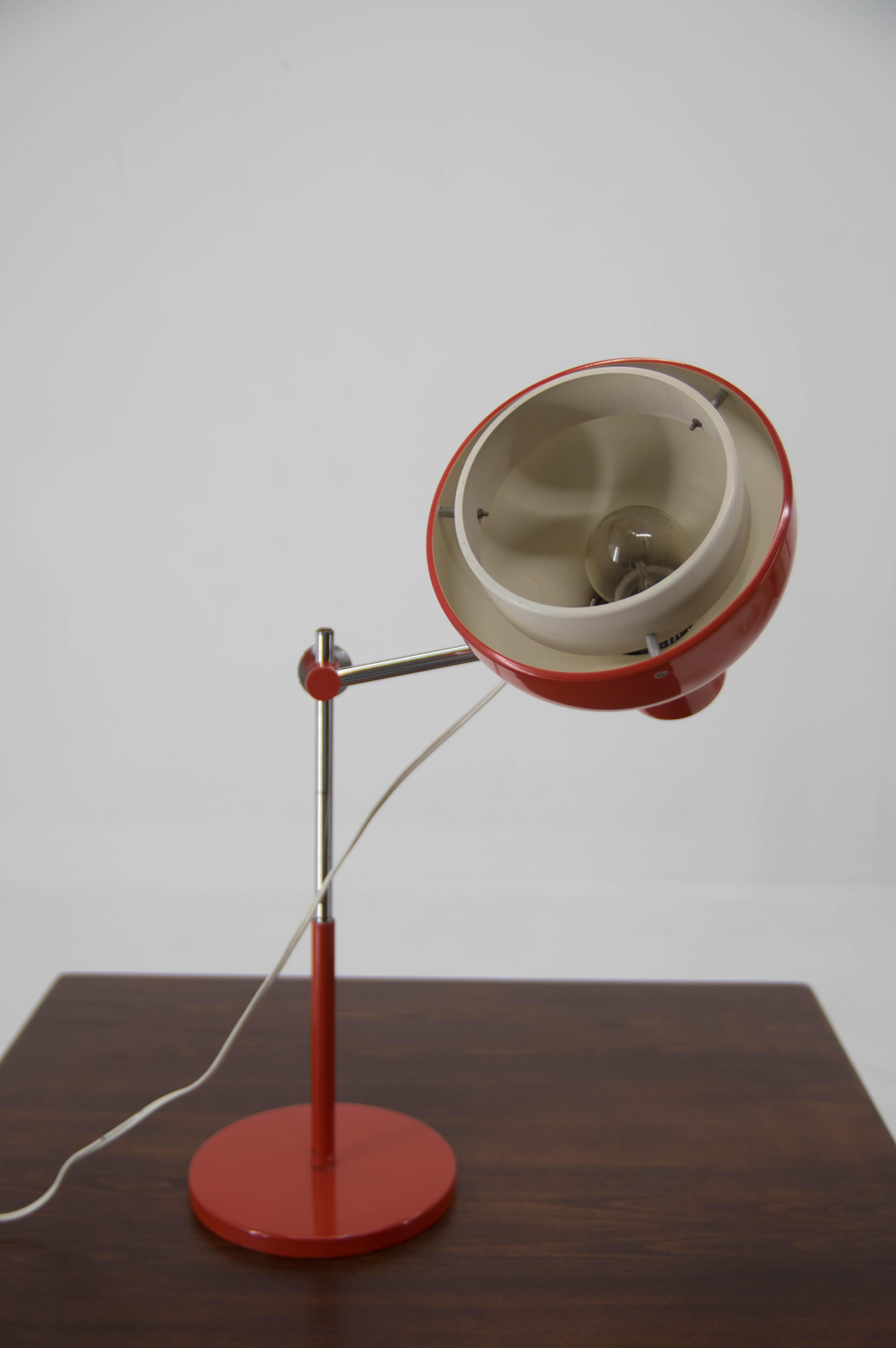 Czech Mid-Century Table Lamp by Josef Hurka for Napako, 1970s For Sale