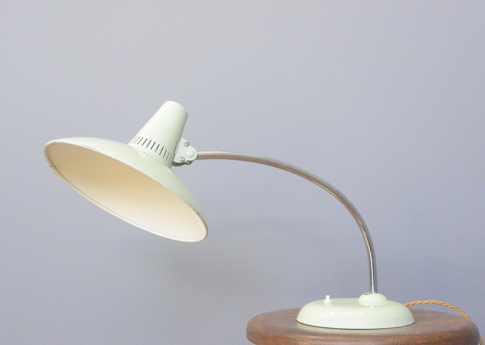 Mid Century Table Lamp By Kaiser Circa 1960s For Sale 2