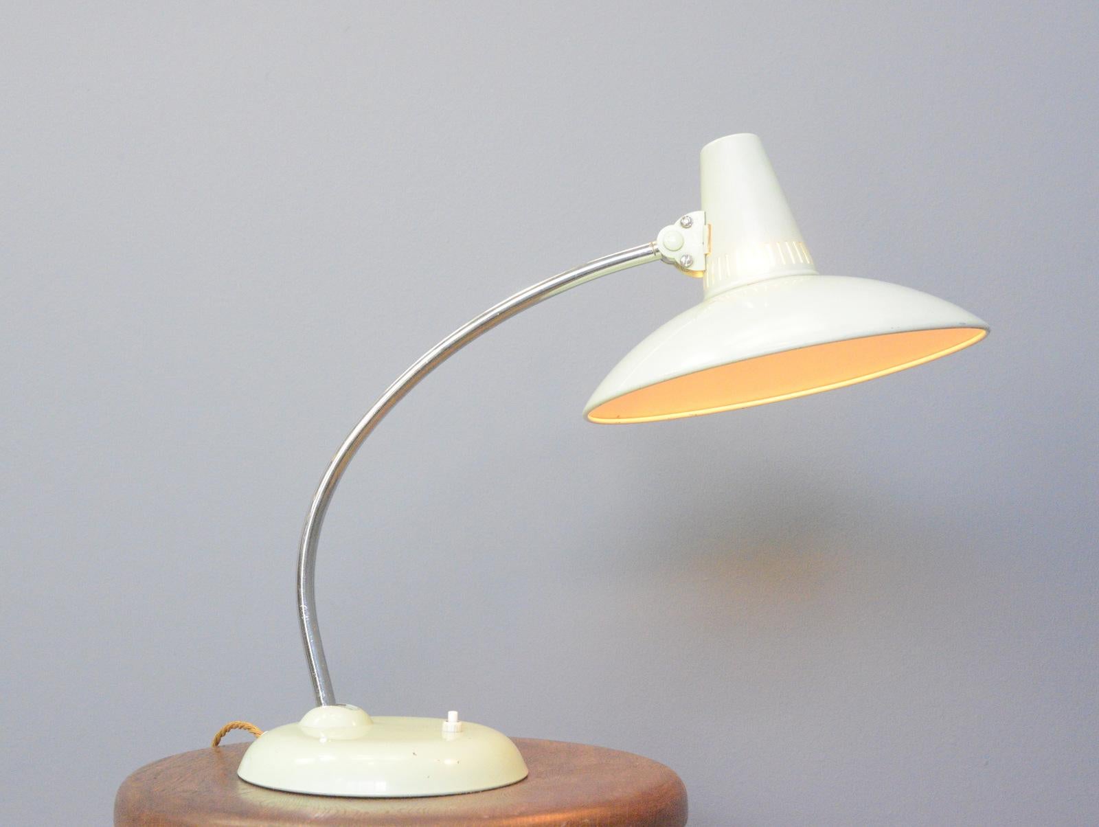 Mid Century Table Lamp By Kaiser Circa 1960s For Sale 4