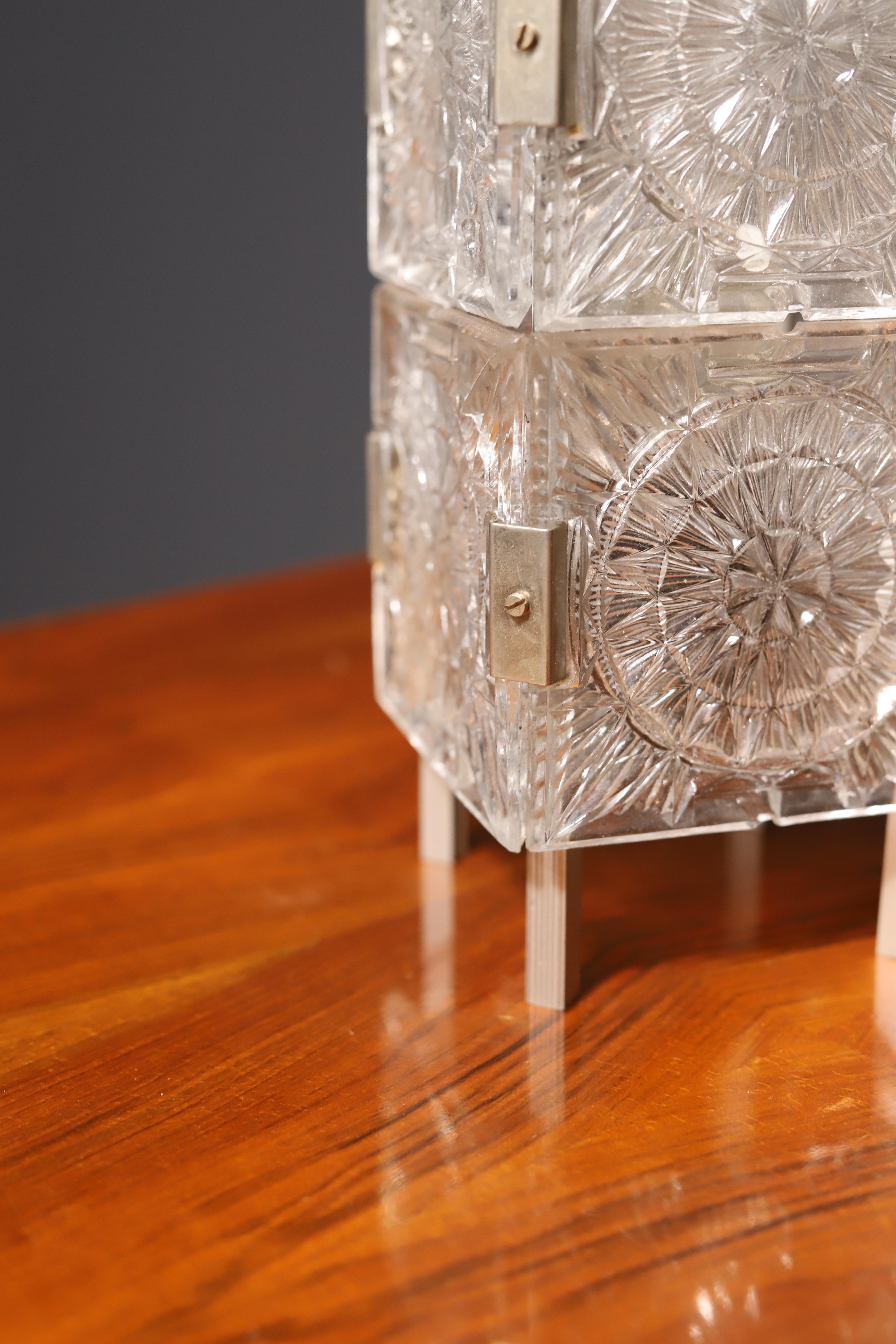 Mid-Century Modern Mid century table lamp by Kamenický Šenov, Czechoslovakia, 1970´s For Sale