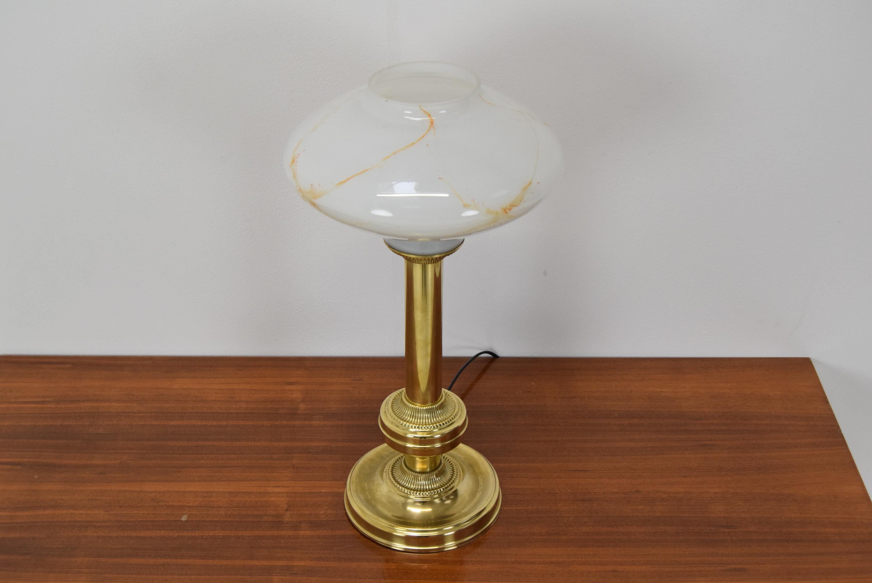 Brass Mid-Century Table Lamp by Kamenicky Senov, 1960's For Sale