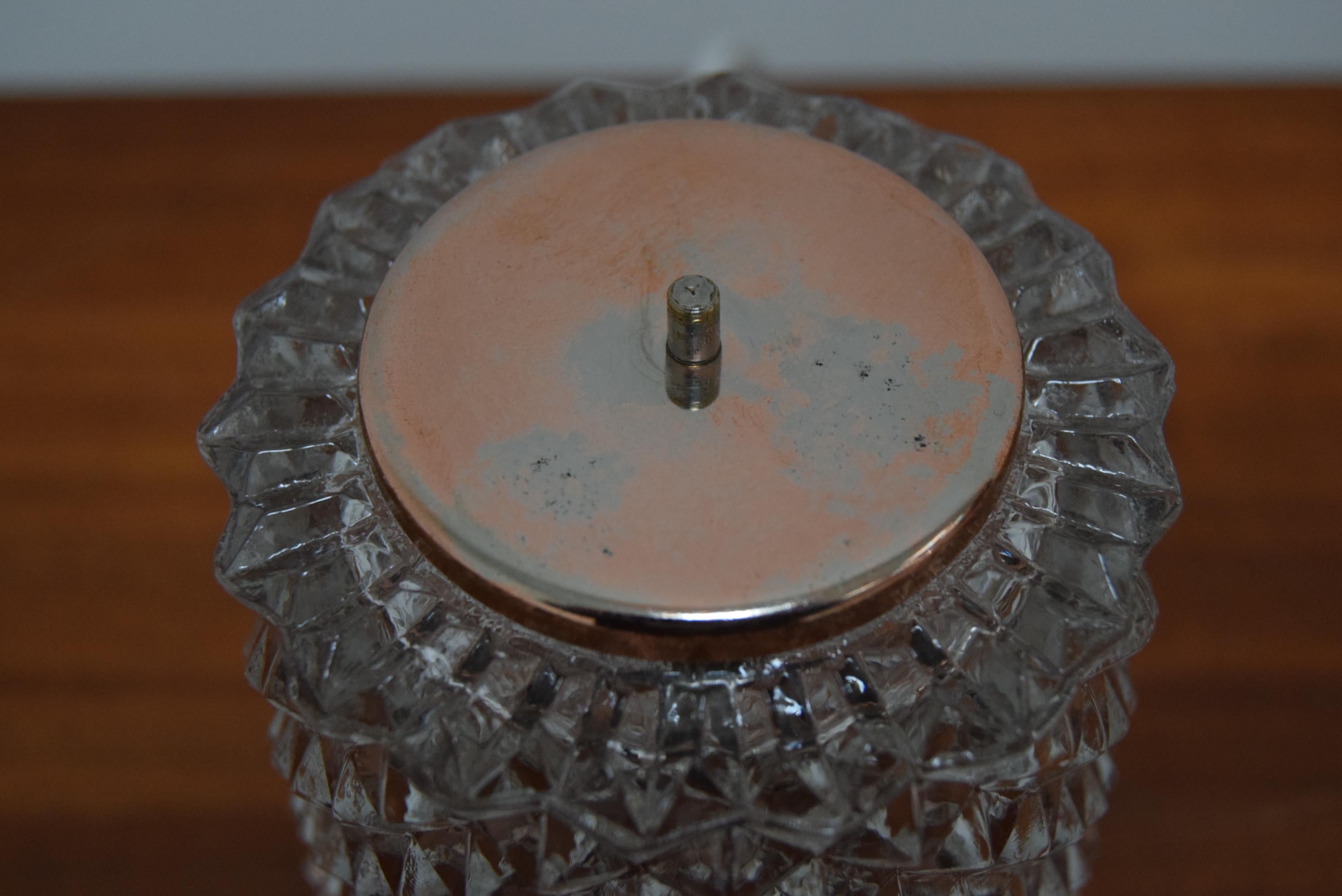 Lampe de table du milieu du siècle par Kamenicky Senov, Preciosa, années 1970 en vente 1