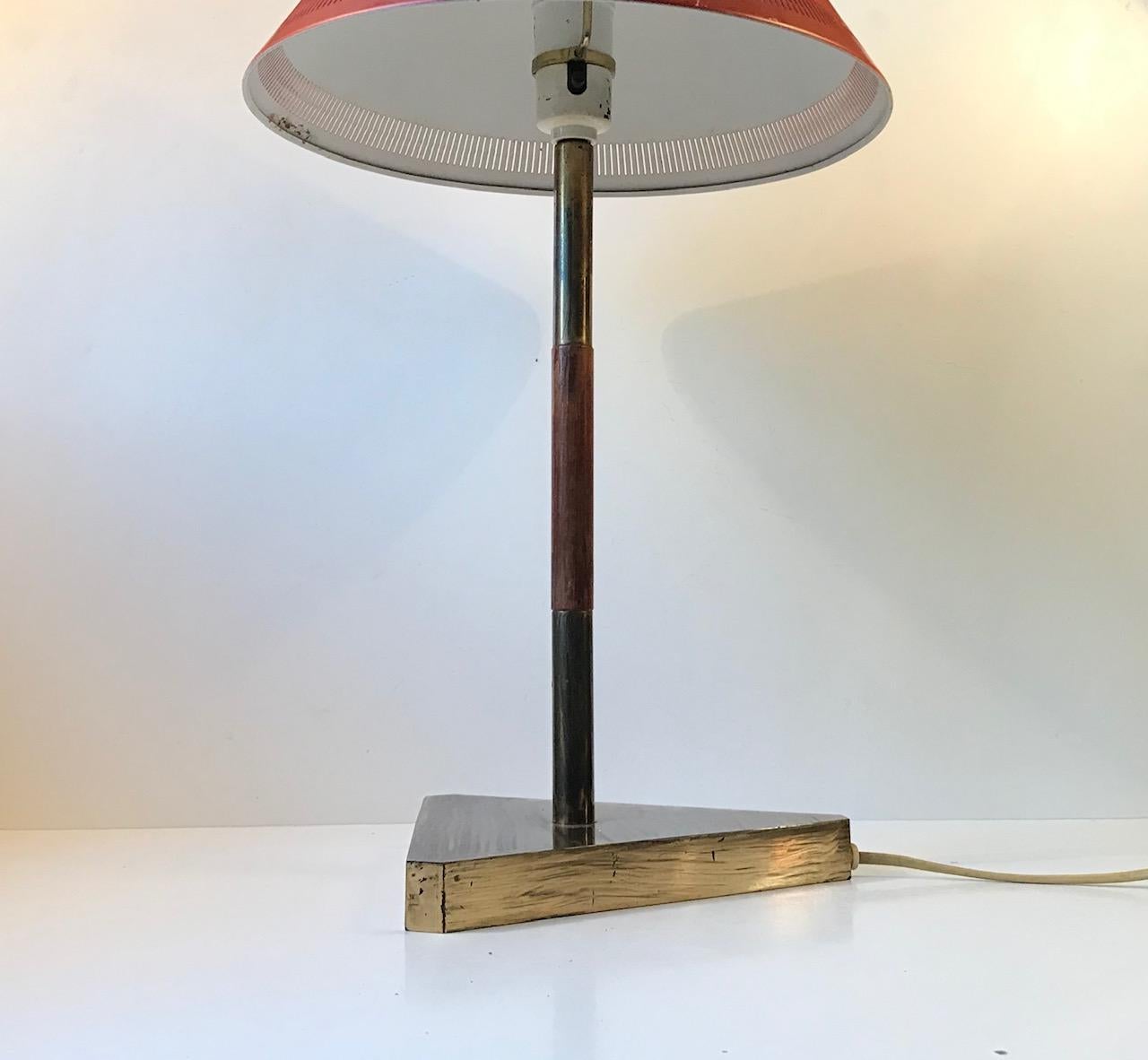 Aluminum Midcentury Table Lamp by Lyfa, 1960s