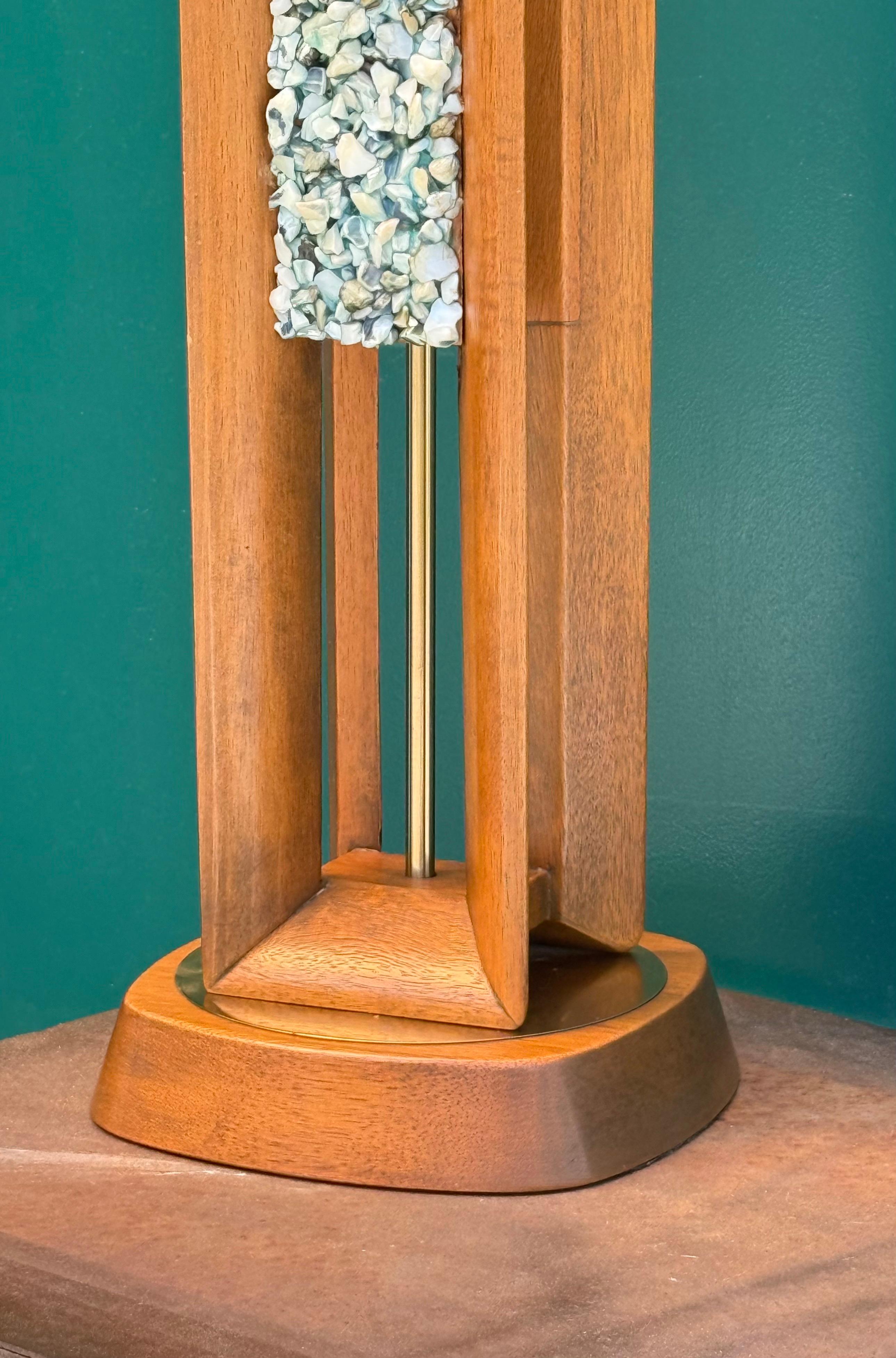 Brass Mid-Century Table Lamp by Modeline Lamp Co. For Sale