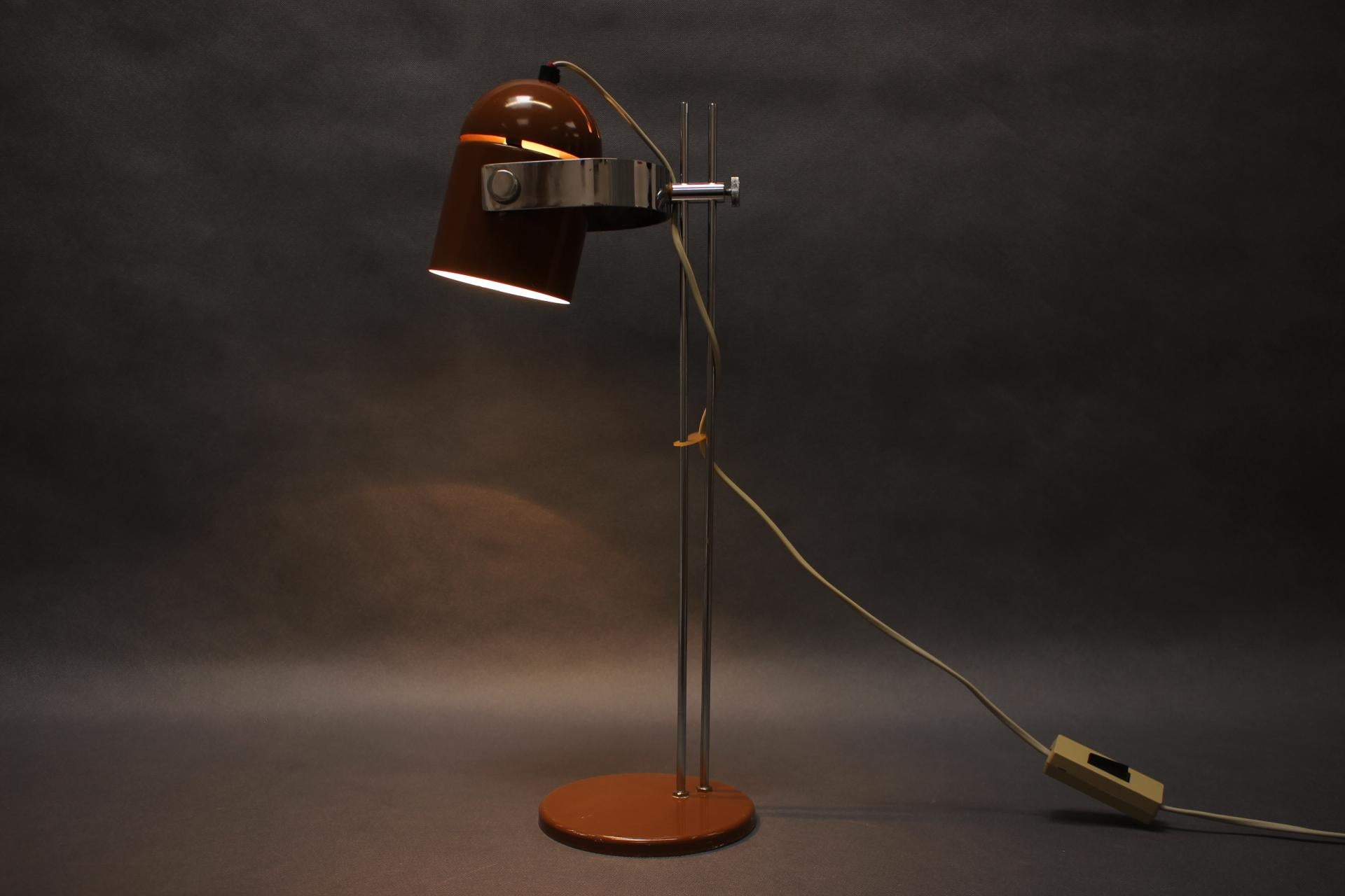Mid-Century Table Lamp by Stanislav Indra, Czechoslovakia, 1970s For Sale 3