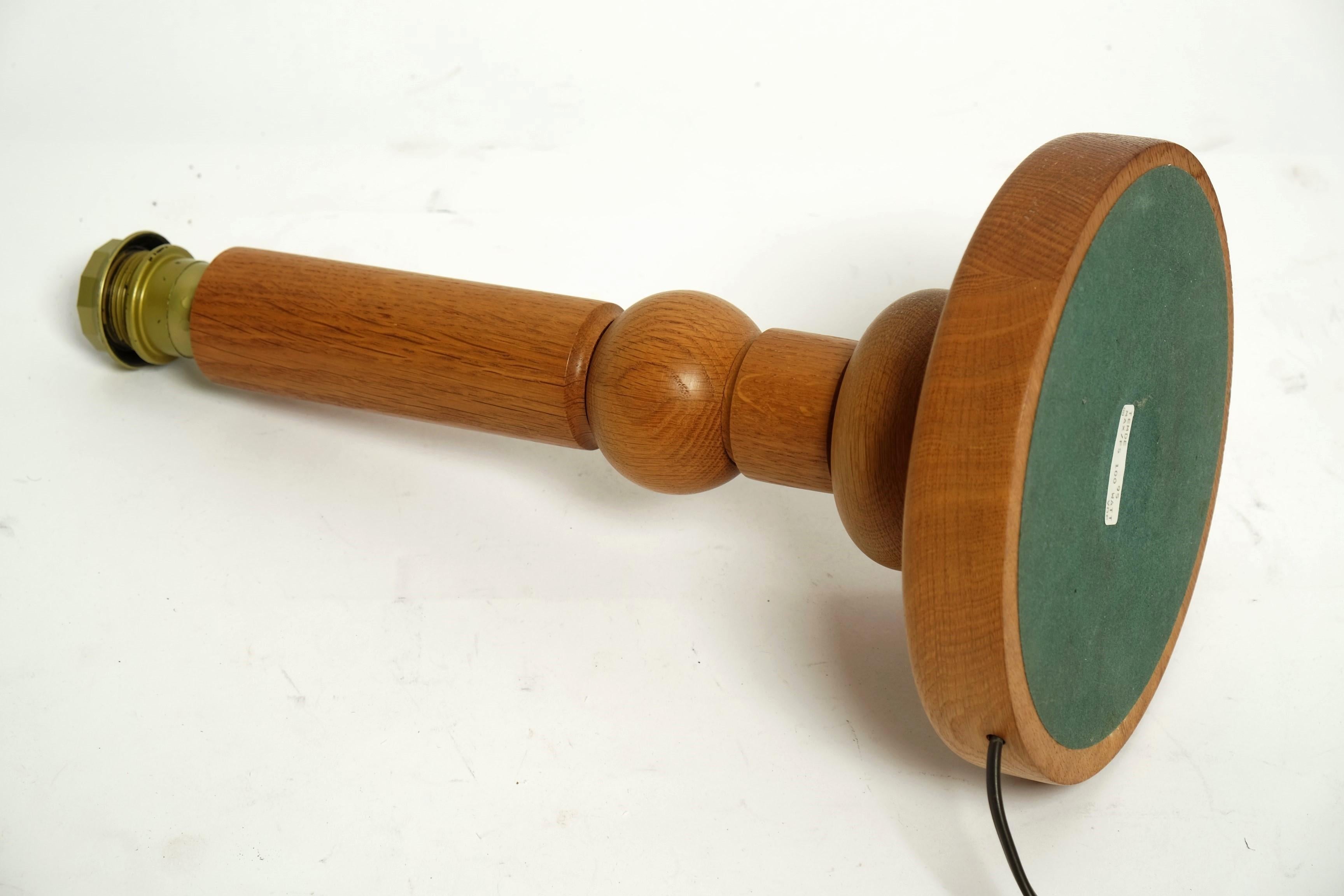 Lámpara de sobremesa Mid Century by Temde Wood, Suiza Años 70 en venta 12