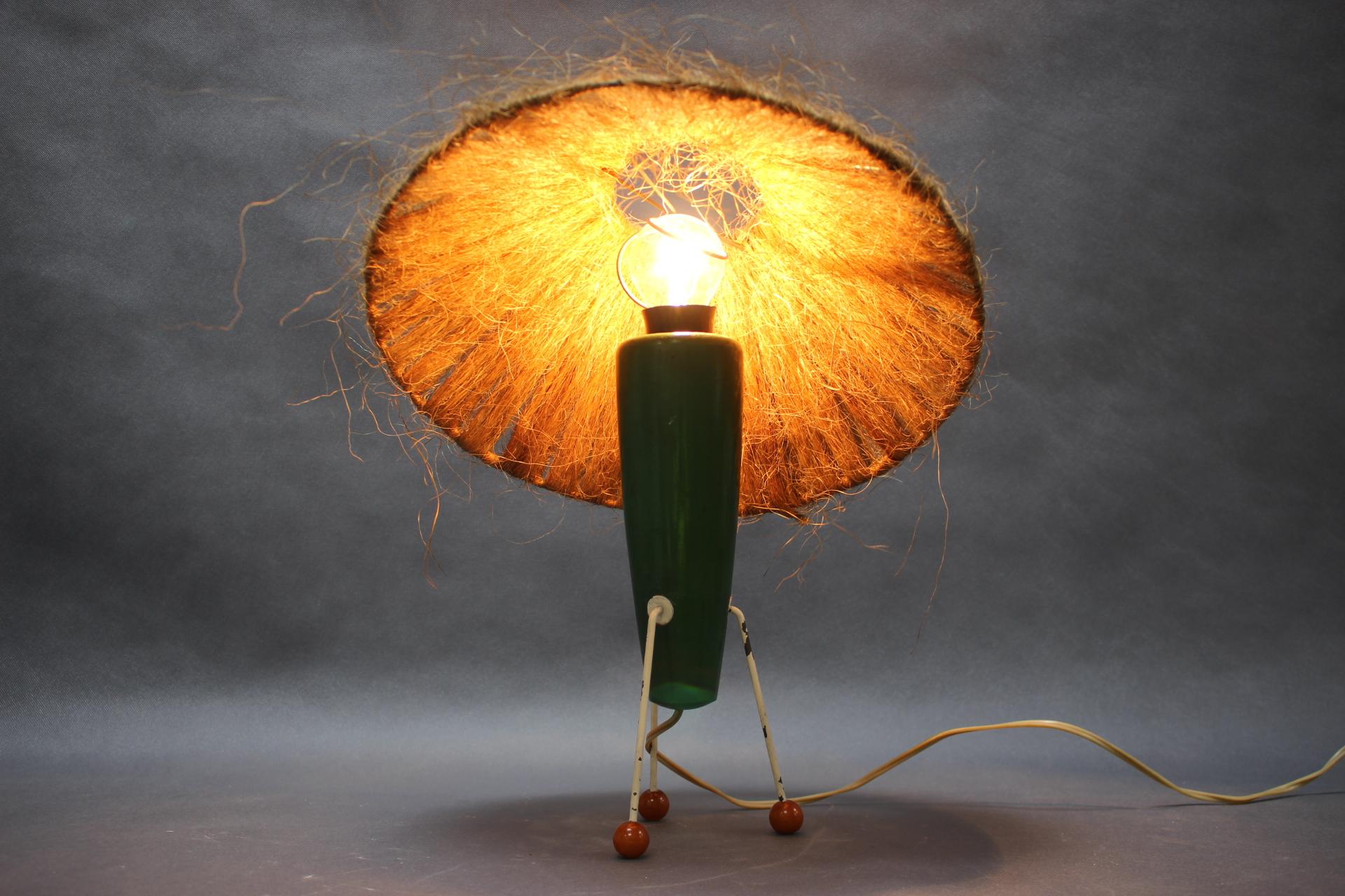 Mid-Century Table Lamp, Czechoslovakia, 1950s For Sale 4