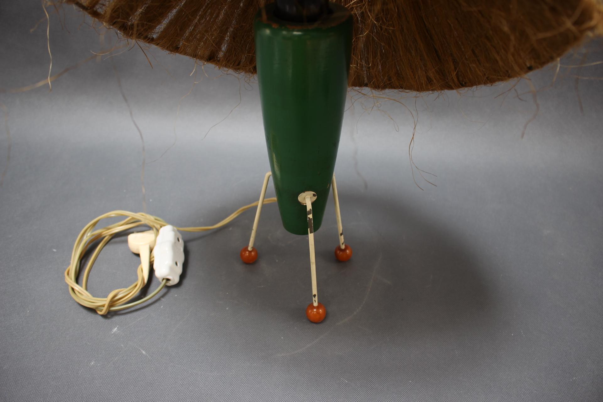 Metal Mid-Century Table Lamp, Czechoslovakia, 1950s For Sale