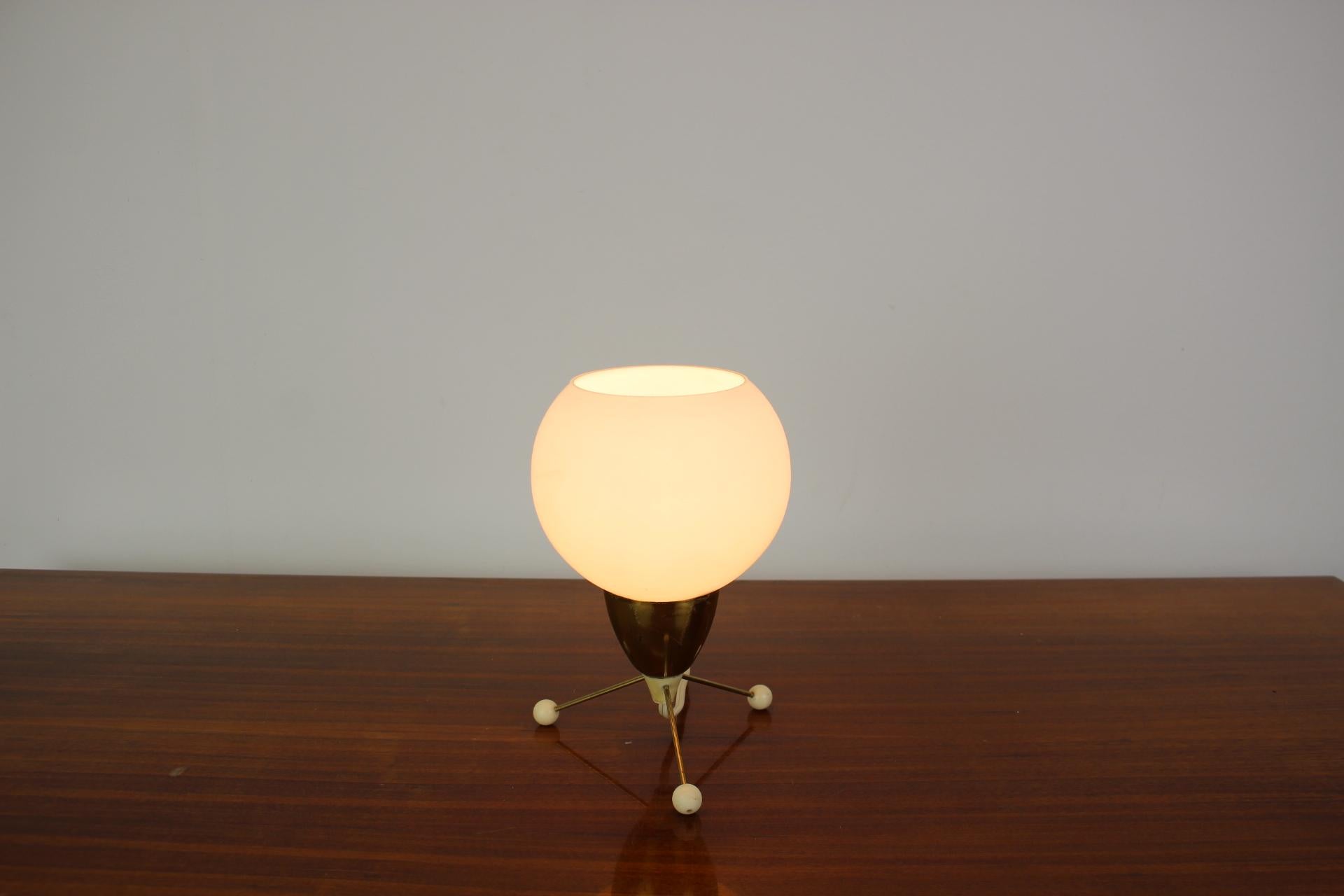 Mid-20th Century Mid-Century Table Lamp, Czechoslovakia, 1960s For Sale